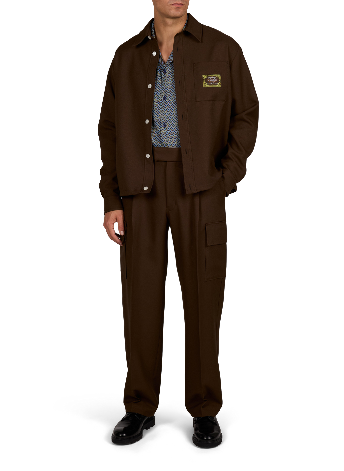 Wide cargo pants DROLE DE MONSIEUR Brown