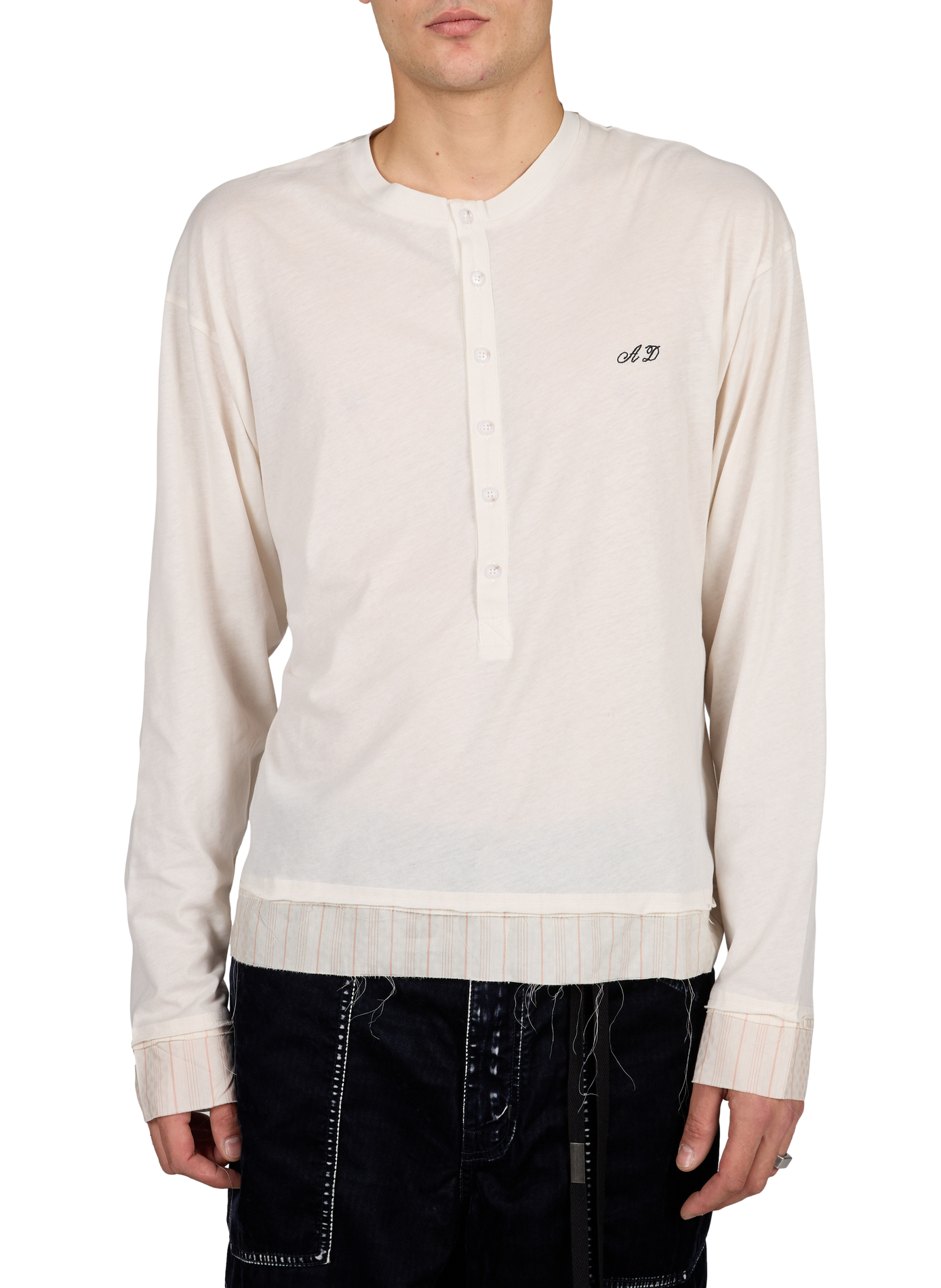 Straight cotton t-shirt ANN DEMEULEMEESTER White