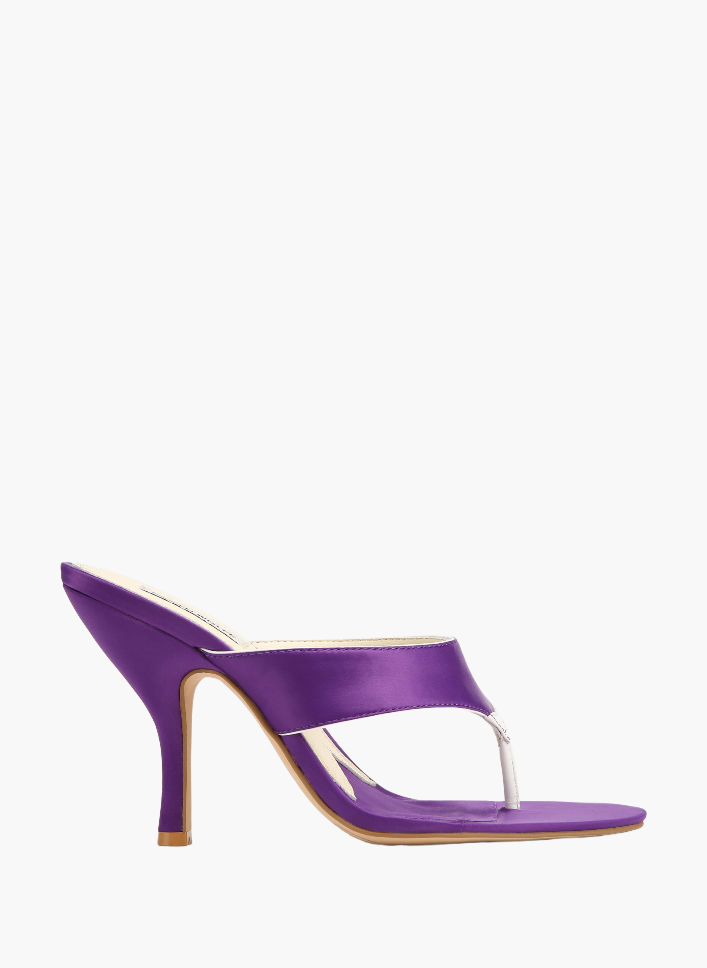 Chaussures à talons martine en satin NAKED WOLFE Violet