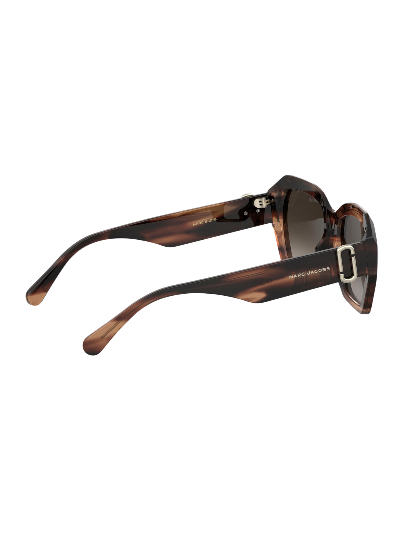 Lunettes de soleil The Square Geometrical MARC JACOBS Marron