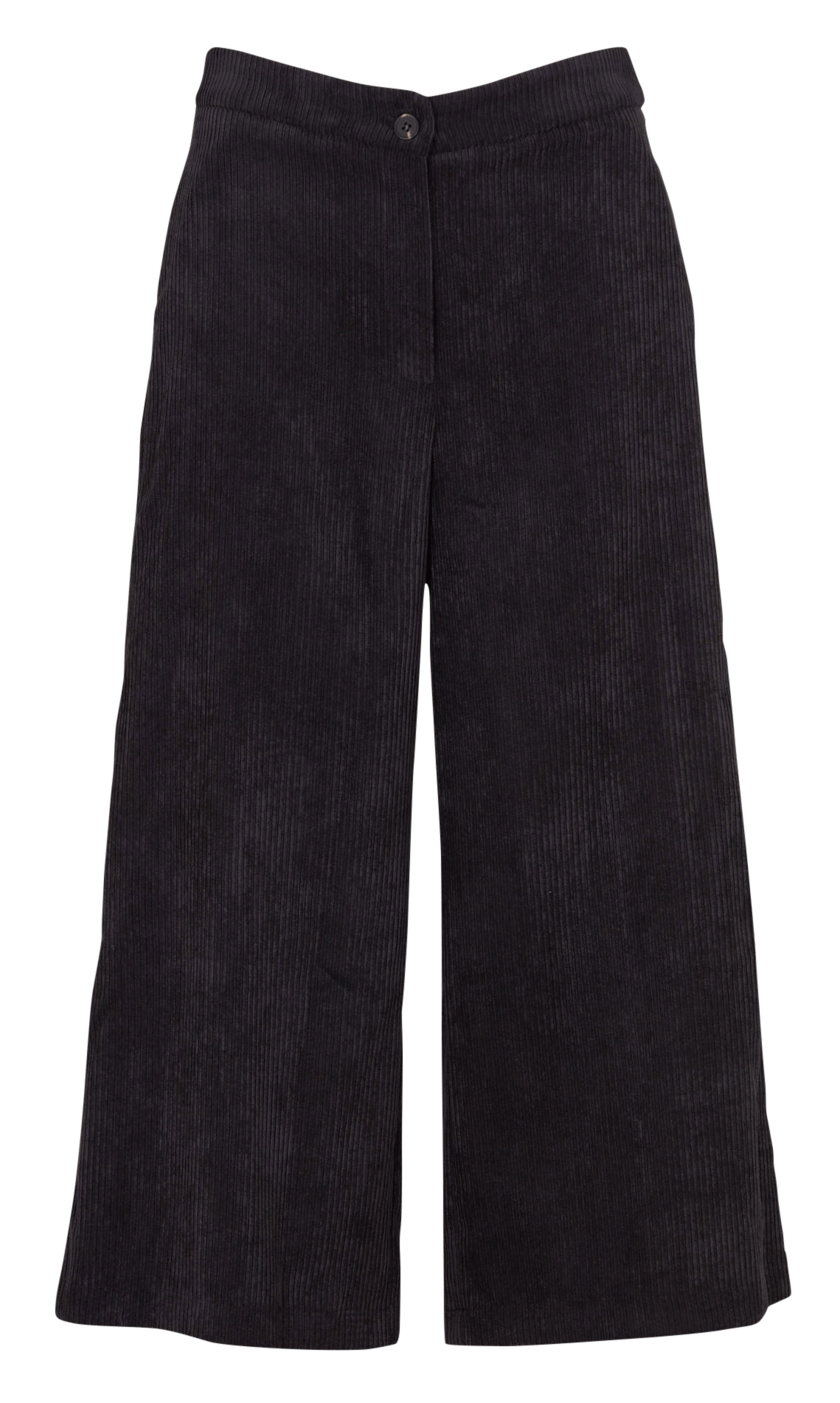 Cropped ribfluwelen broek LA FEE MARABOUTEE Zwart