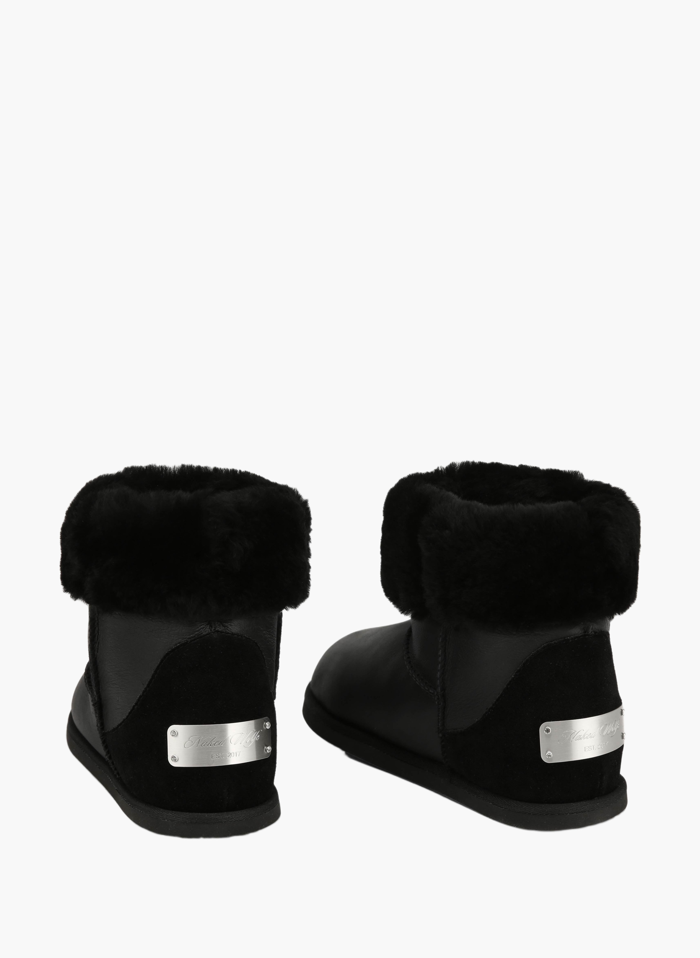 Bottines honour en cuir NAKED WOLFE Noir