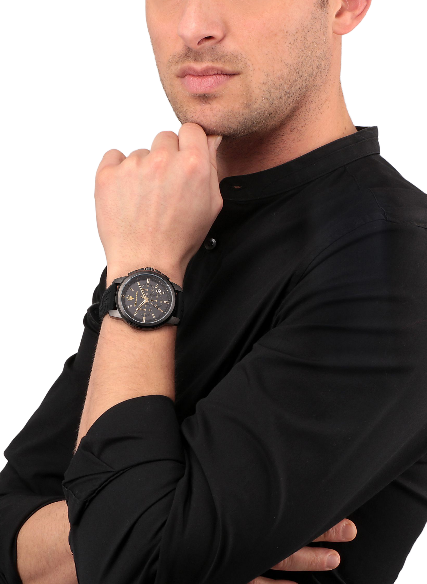 Montre quartz en silicone MASERATI Noir