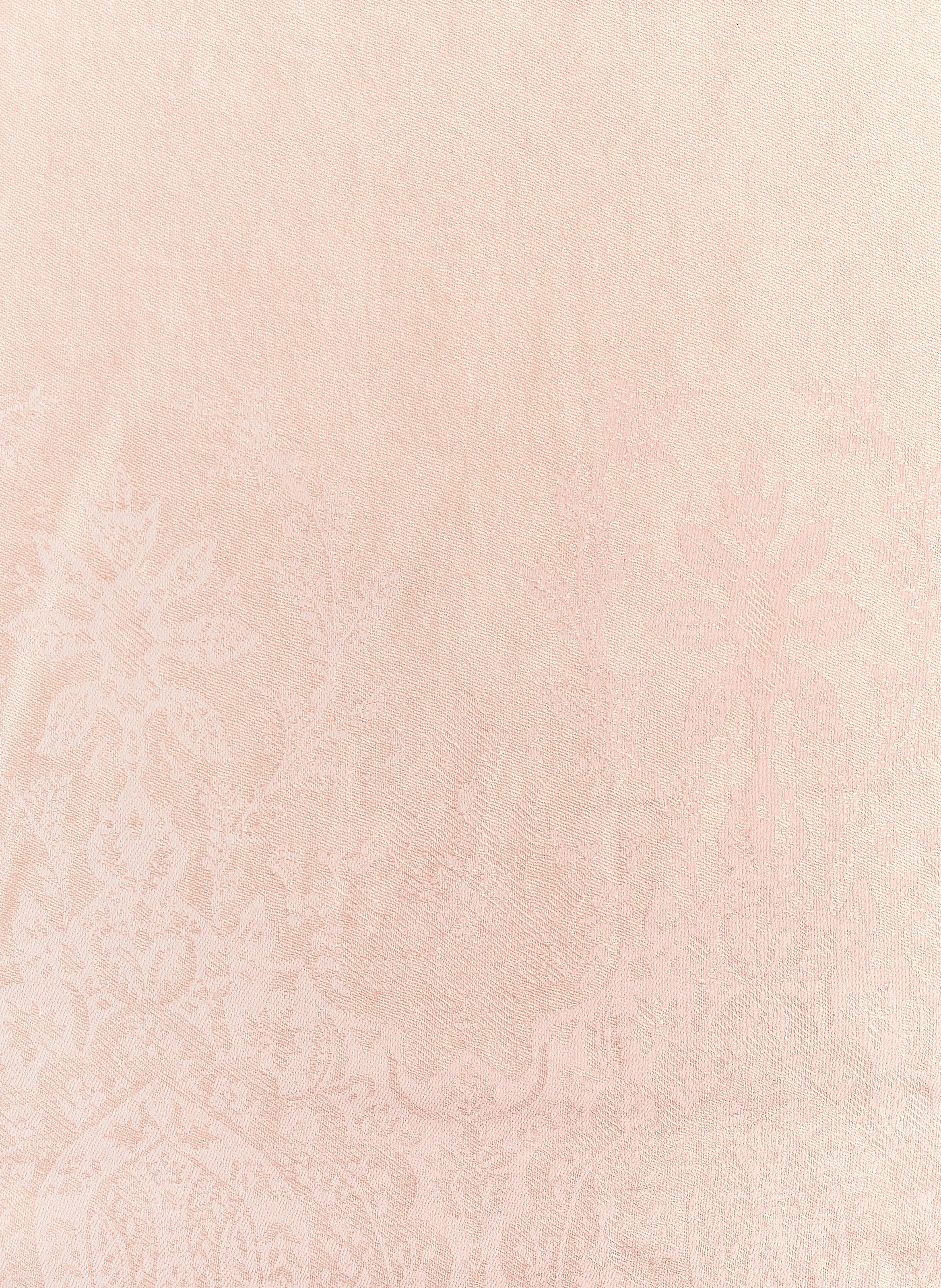 Jacquard Palma wool and silk shawl PETRUSSE Pink