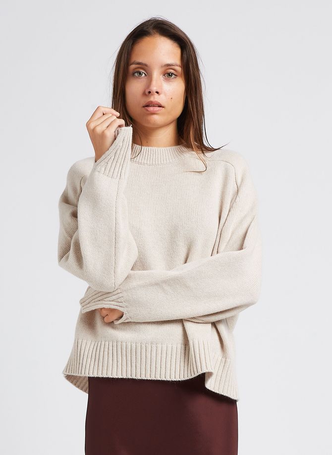 Pull col rond ample en laine will SOEUR