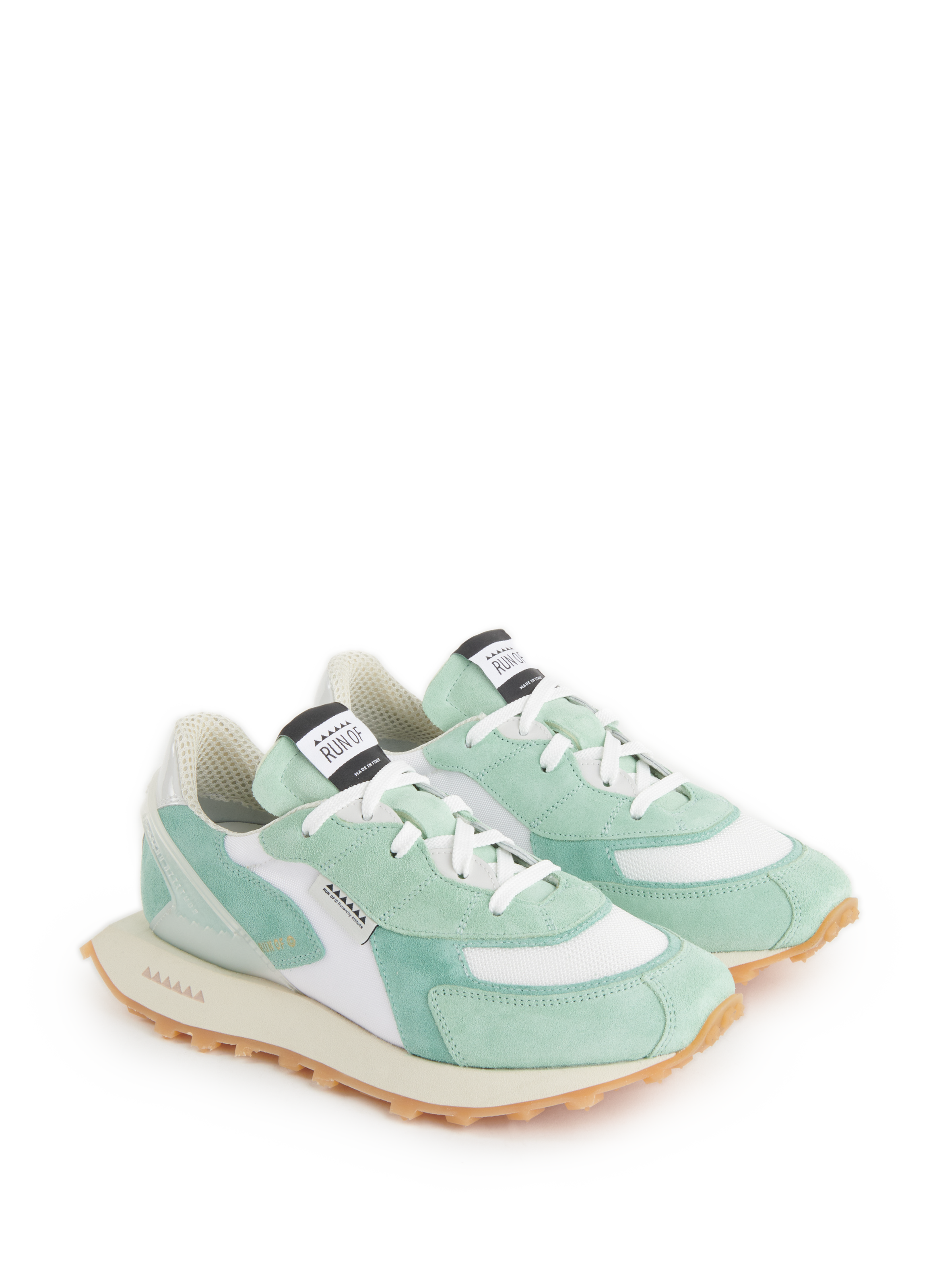 Fresh leather sneakers  RUN OF Multicolour