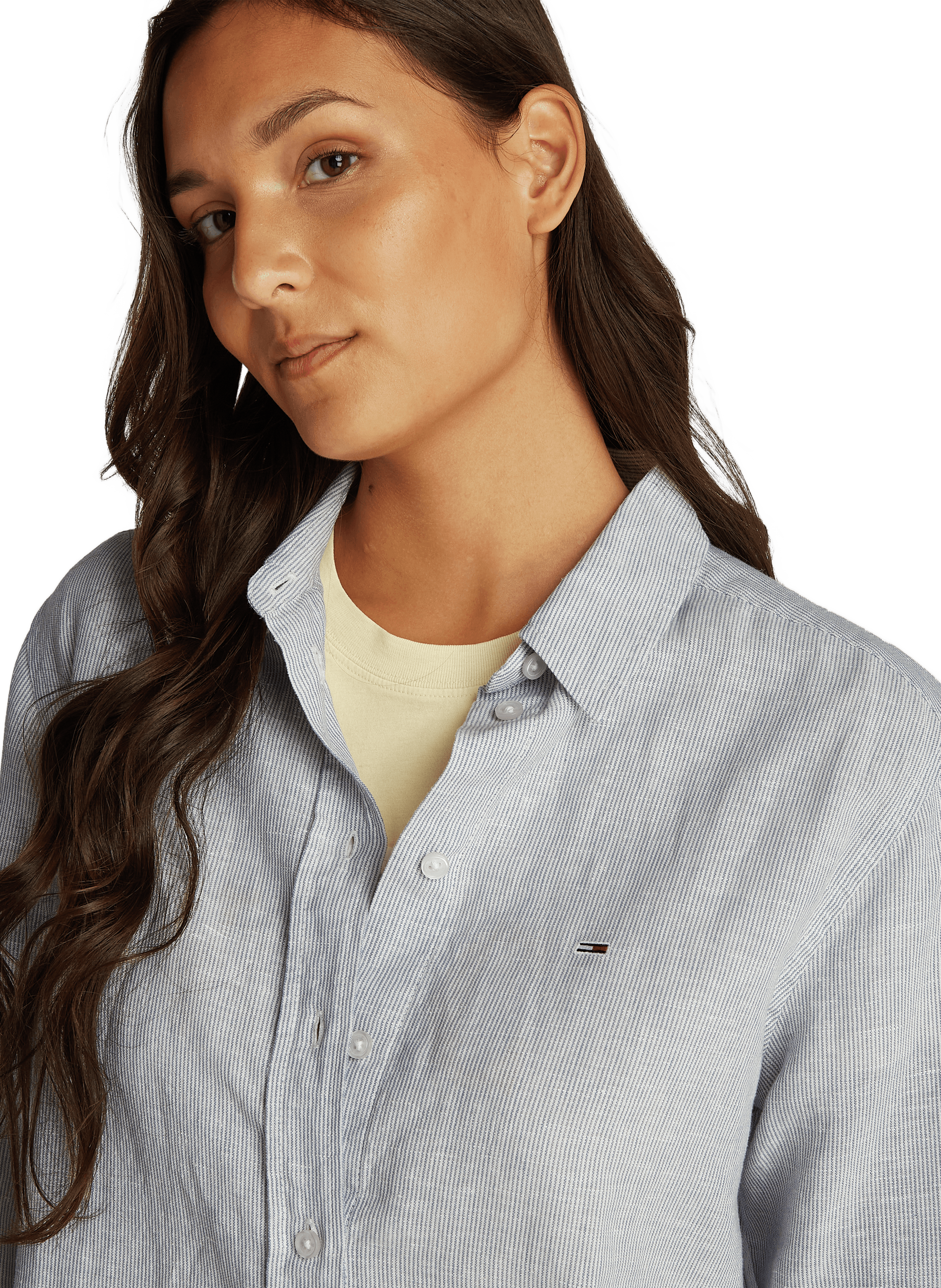 Chemise à rayure ample TOMMY HILFIGER Bleu