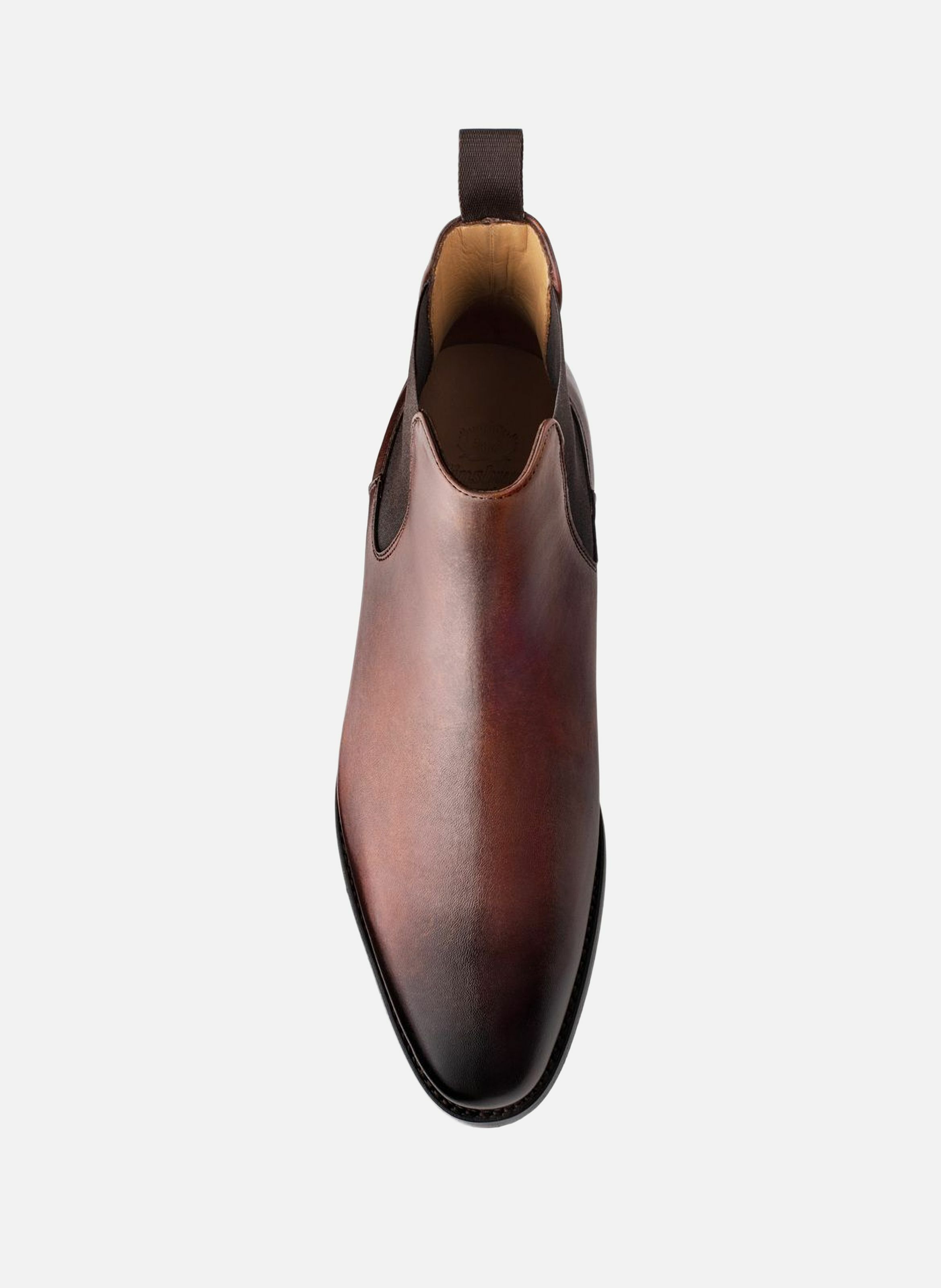 Bottines cuir chelsea FINSBURY Marron