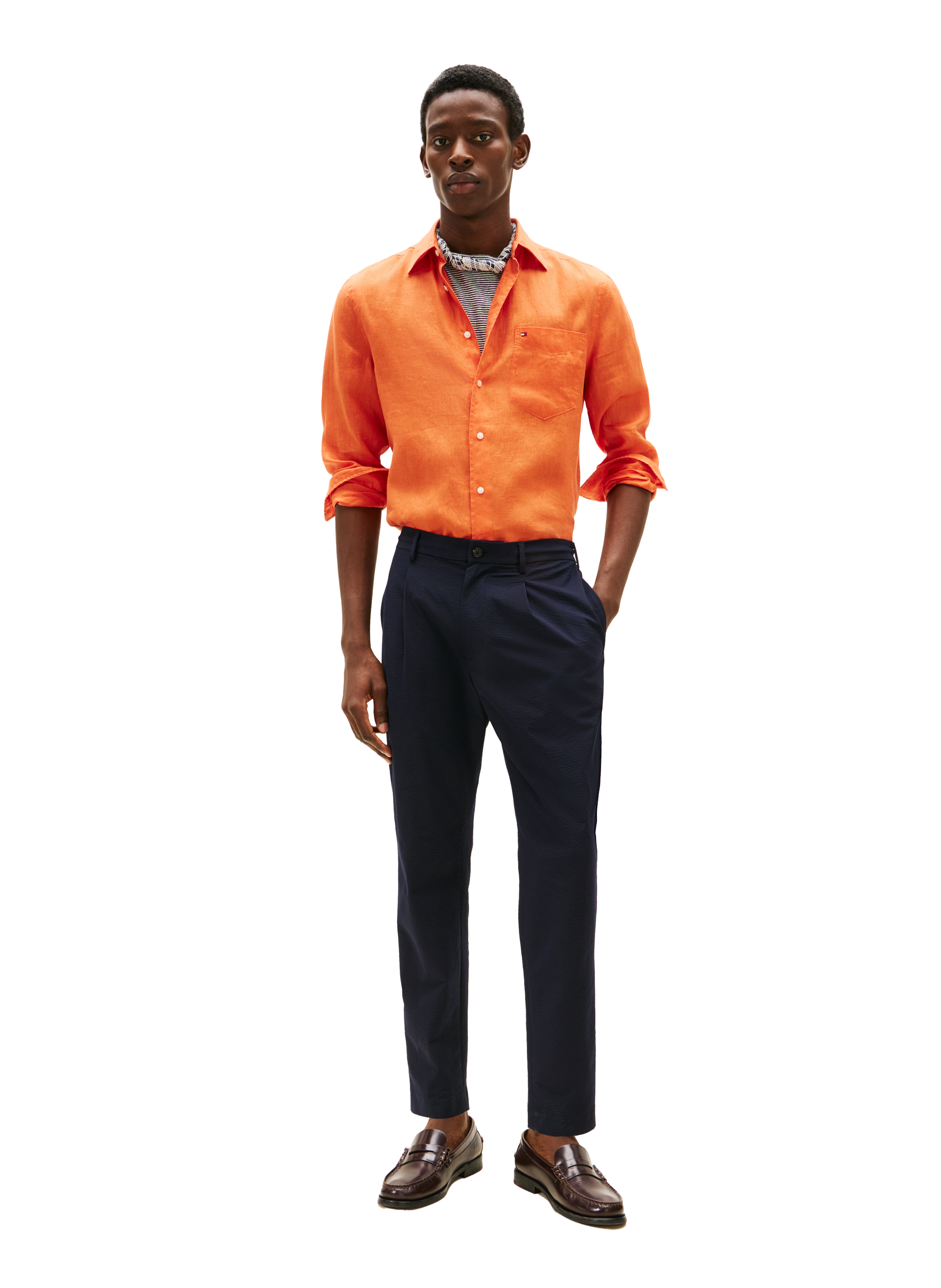 Cotton shirt TOMMY HILFIGER Orange