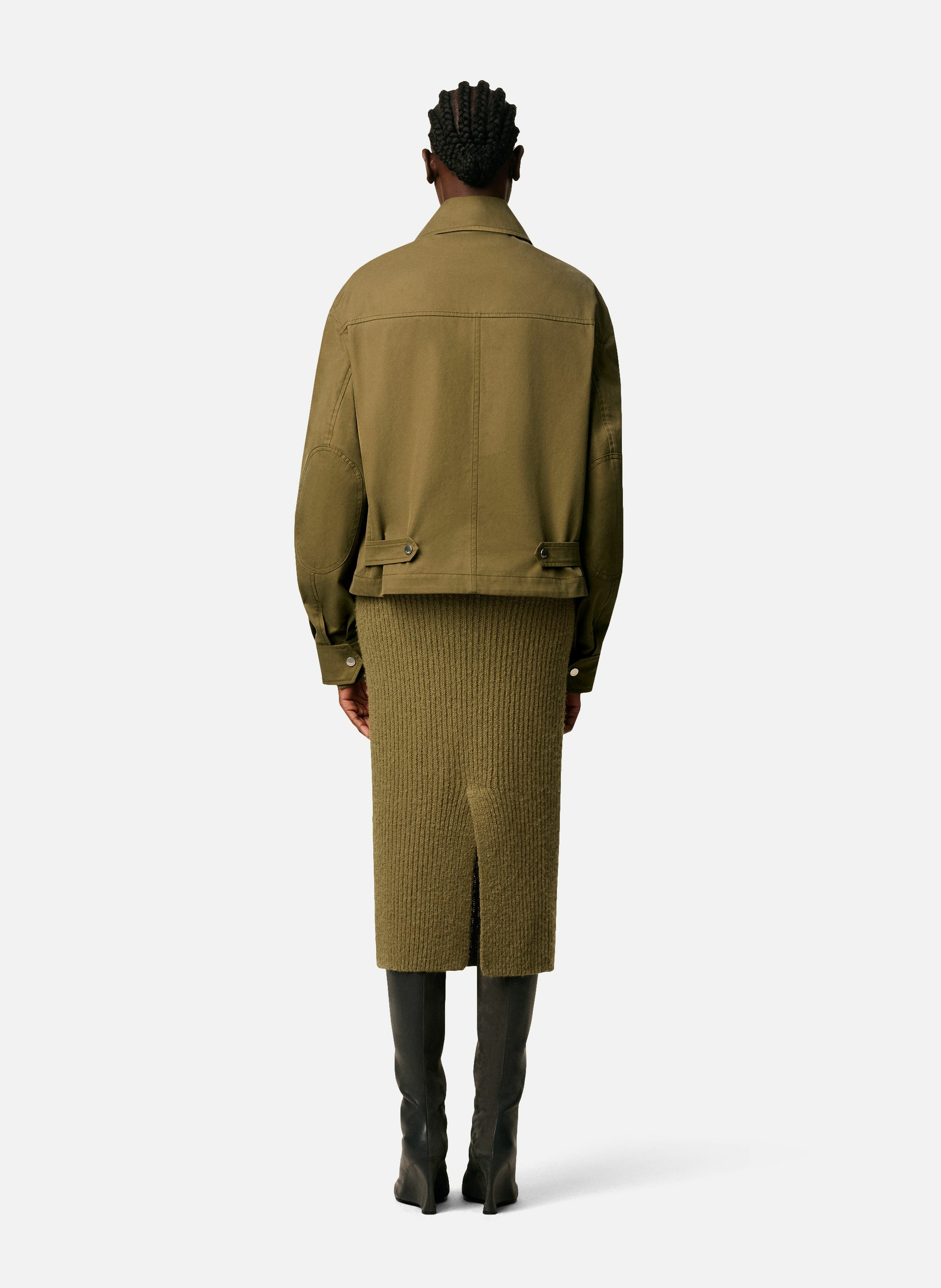 Blouson worker en coton unisexe AMI PARIS Vert