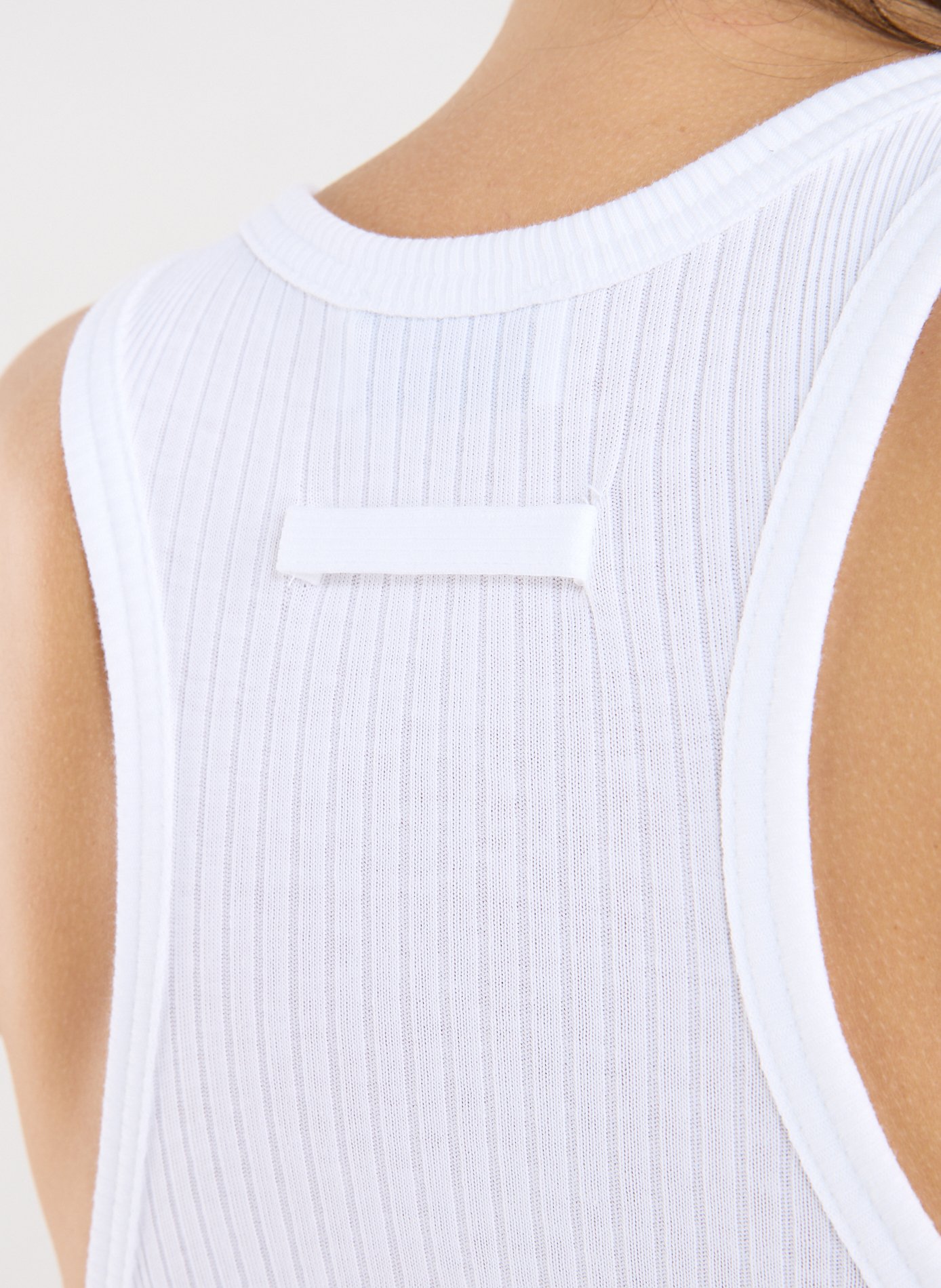 Cotton Tank Top JEAN PAUL GAULTIER White