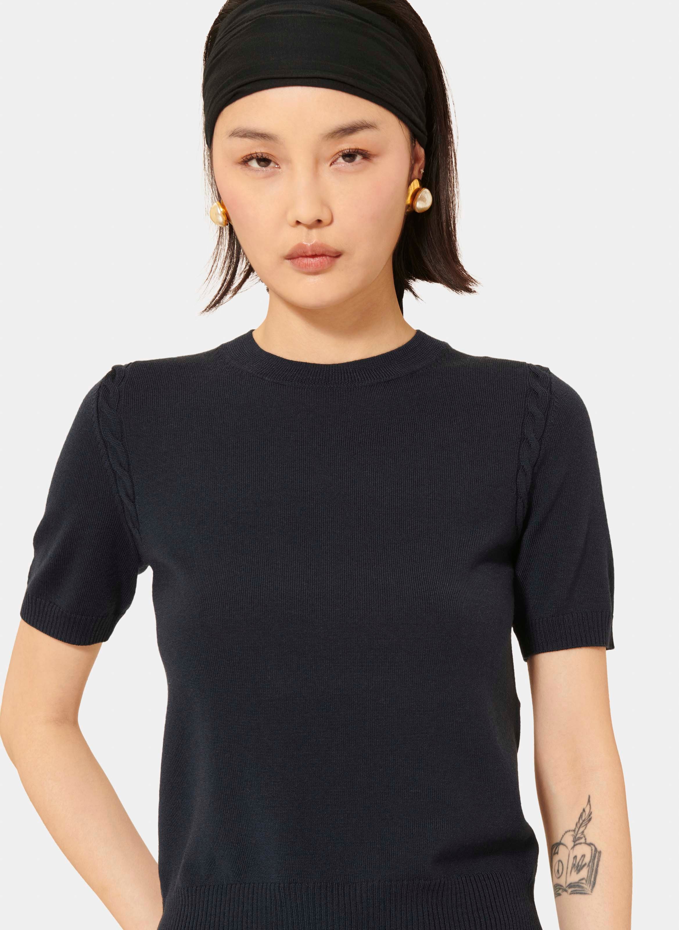 Pull pica TARA JARMON Bleu