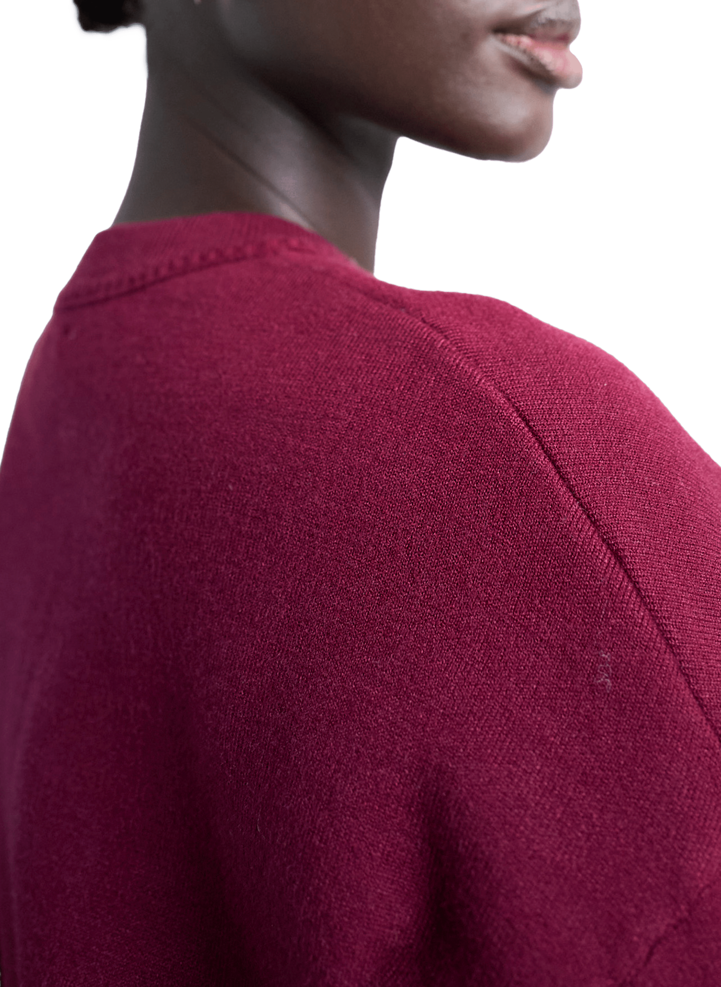 Straight fit cotton blend sweater TOPSHOP Red