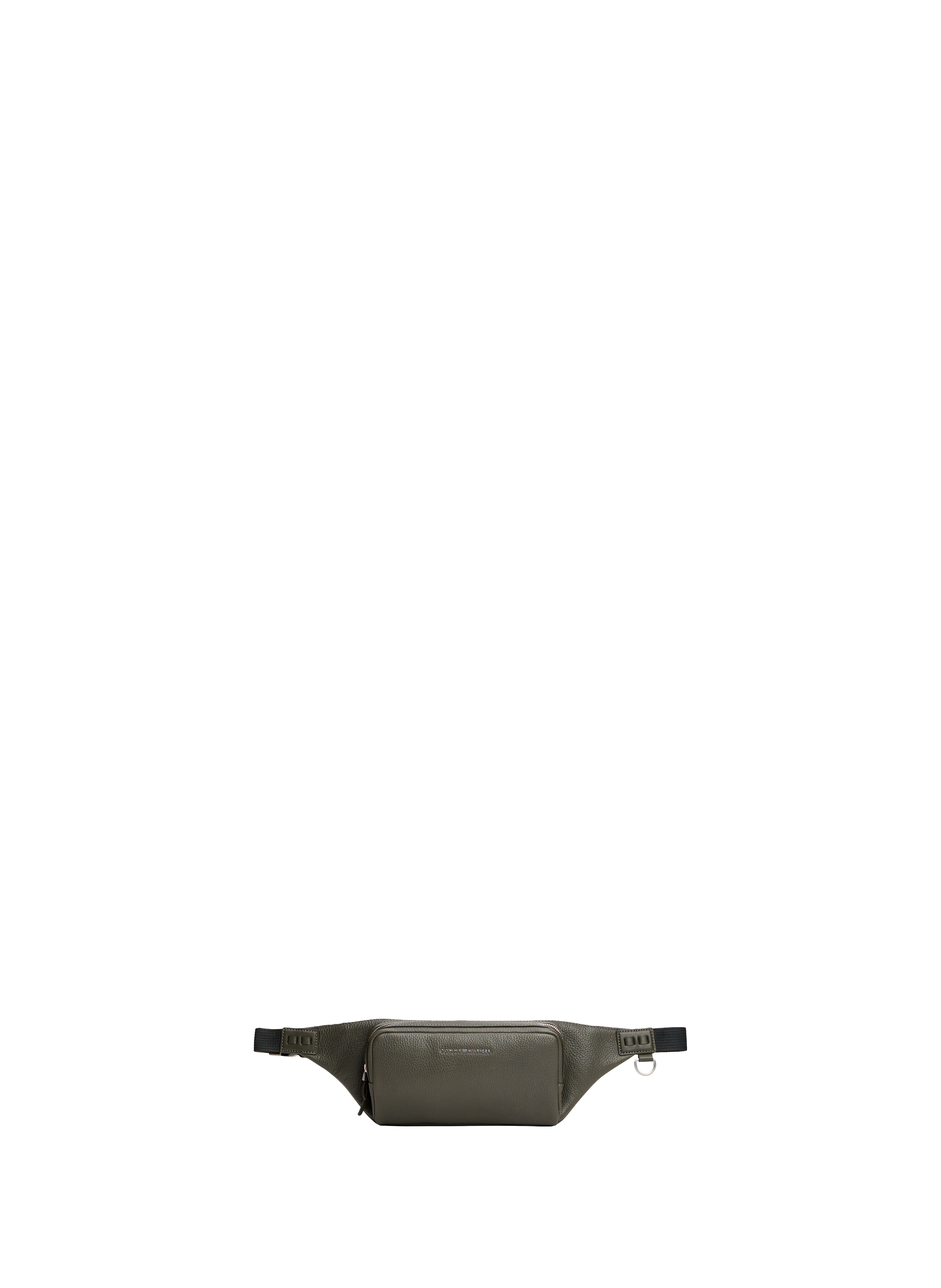 Leather belt bag TOMMY HILFIGER Khaki