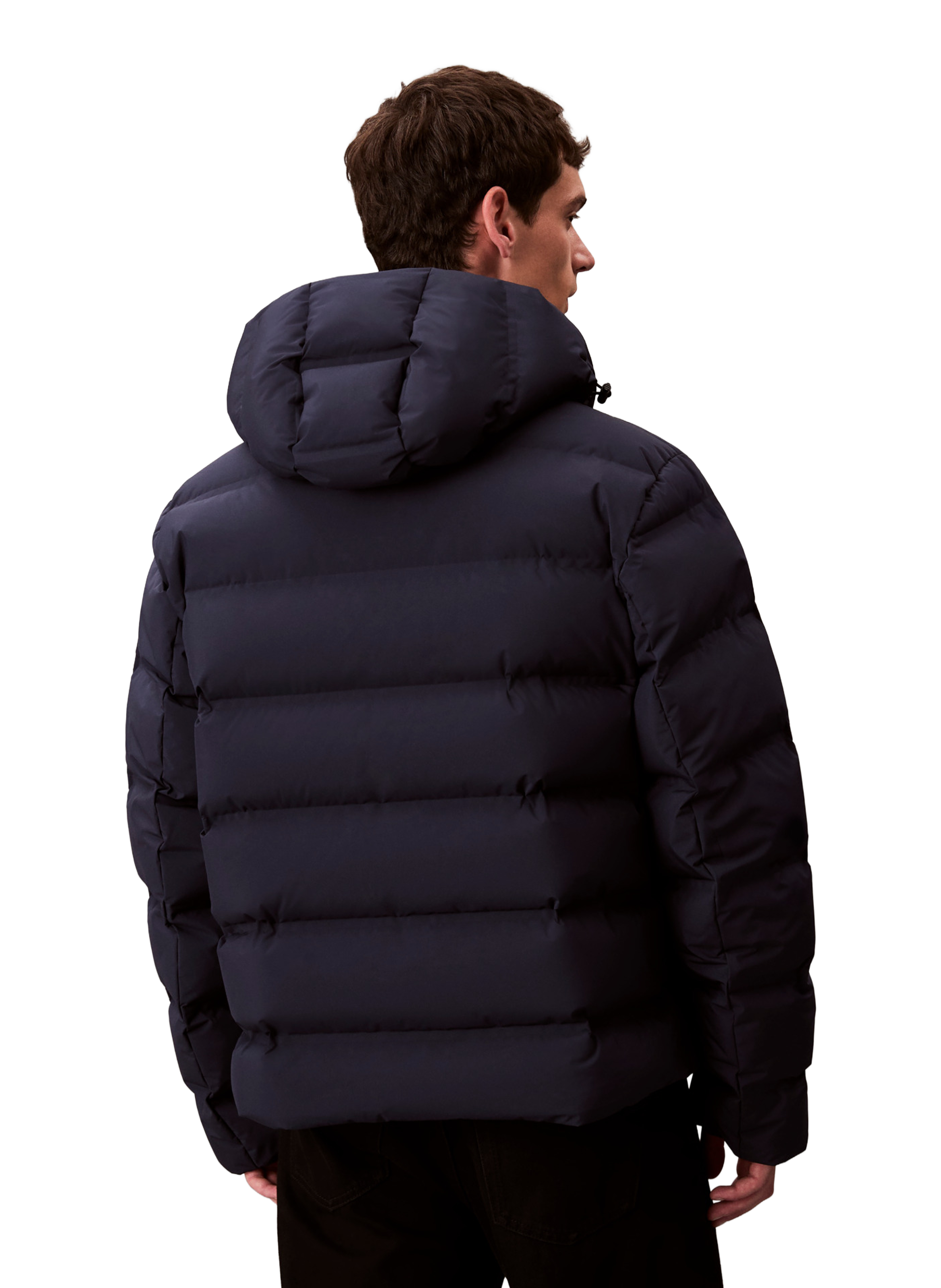 Doudoune droite matelassée à col montant CALVIN KLEIN Bleu