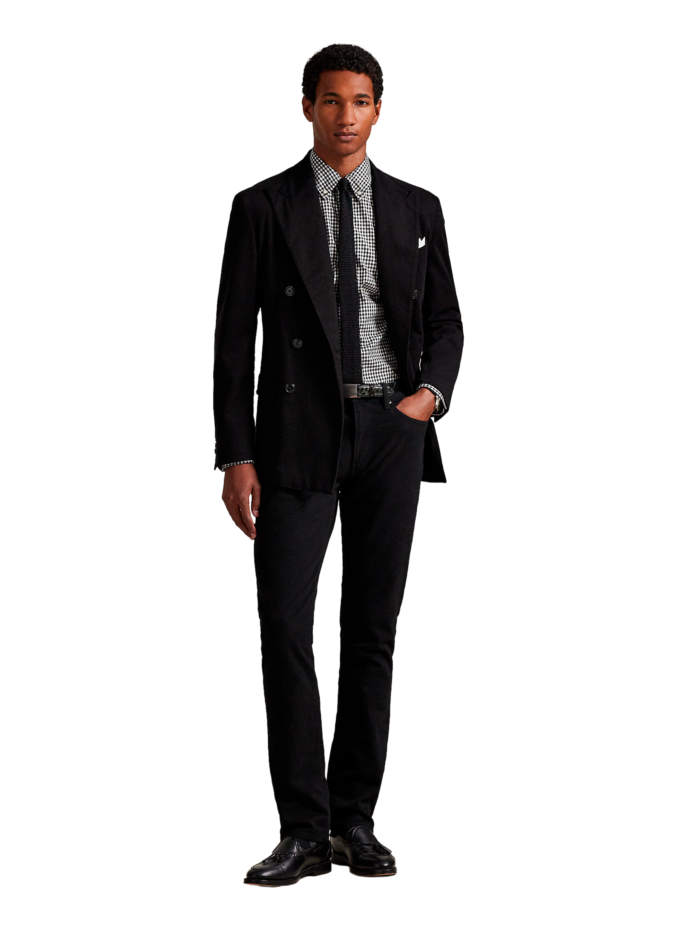 Chemise col américain à carreaux en coton POLO RALPH LAUREN Multicolore