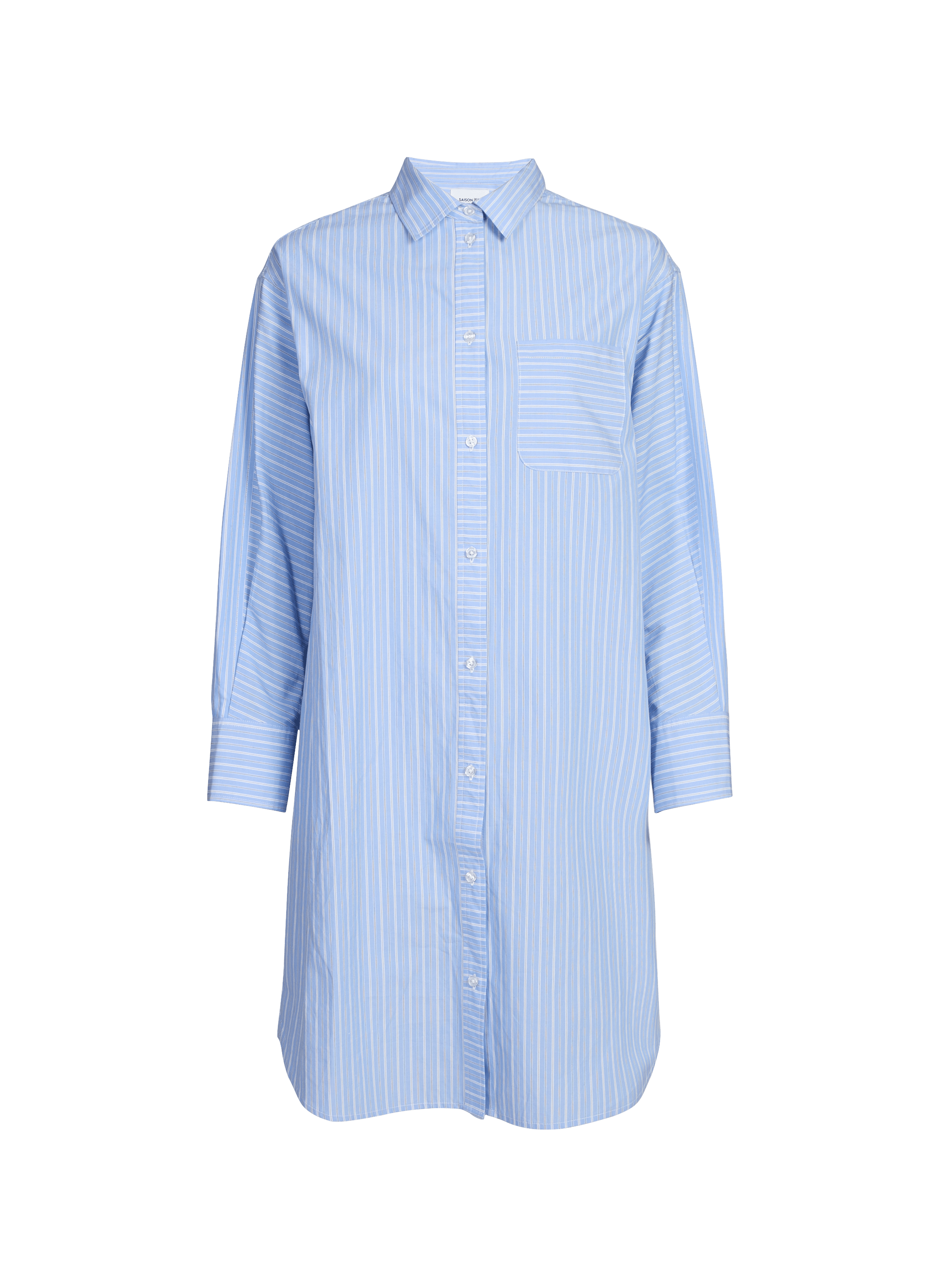 Anod cotton shirt dress SAISON 1865 Blue
