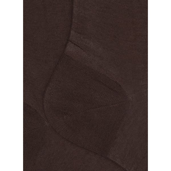 Dore Dore Chaussettes En Maille Jersey De Coton In Brown