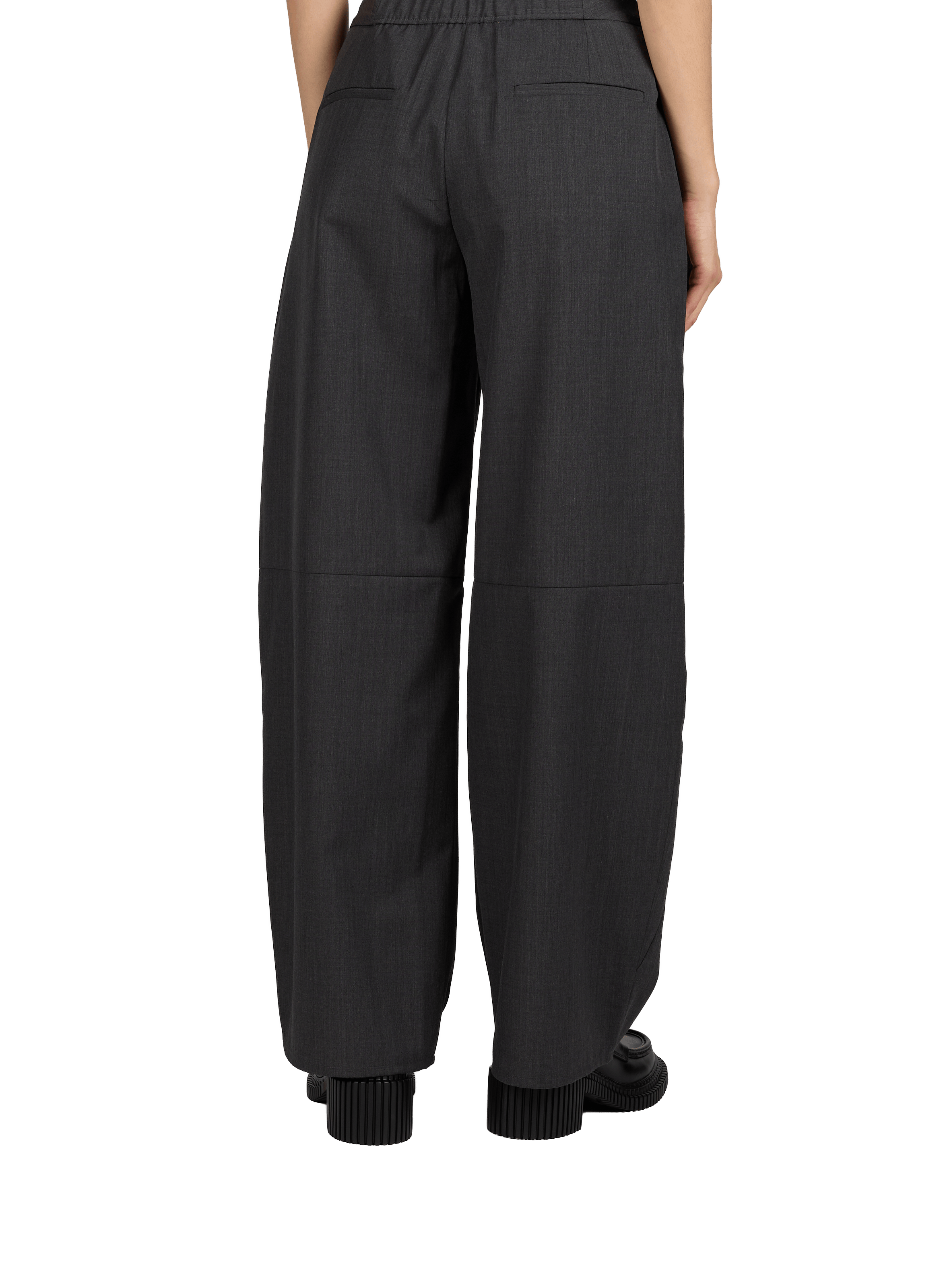 Solid Flowy Pants SAMSOE SAMSOE Grey