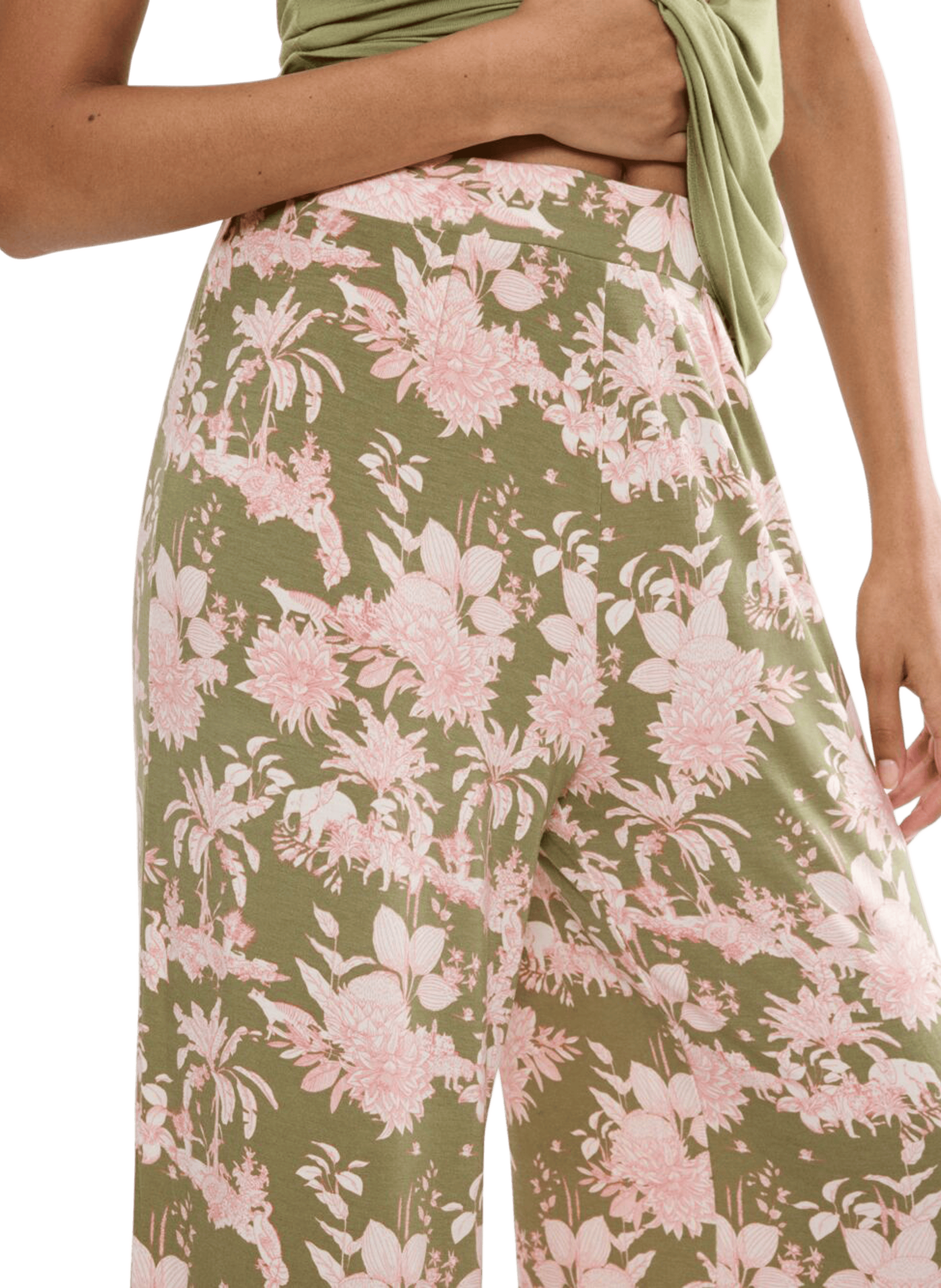 Printed pyjama trousers TRIUMPH Khaki