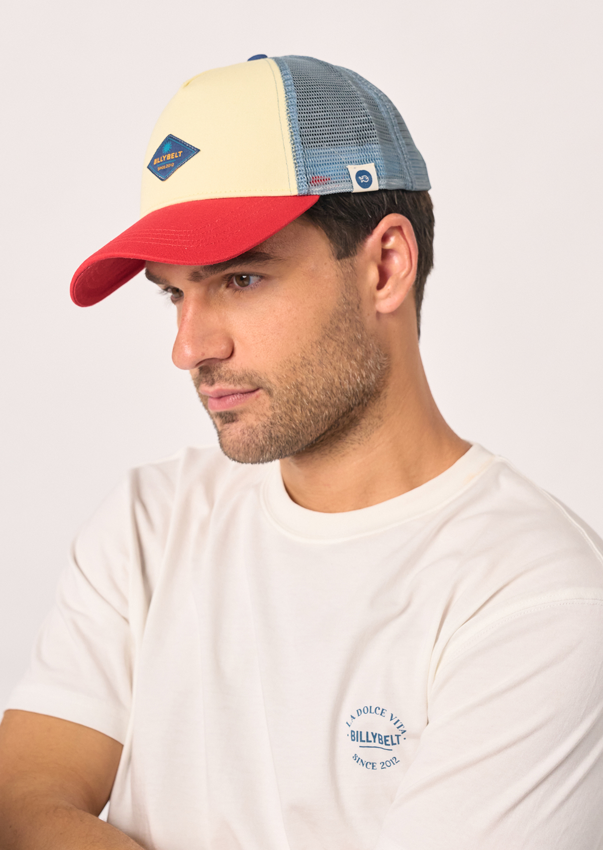 Casquette en coton trucker BILLYBELT Jaune