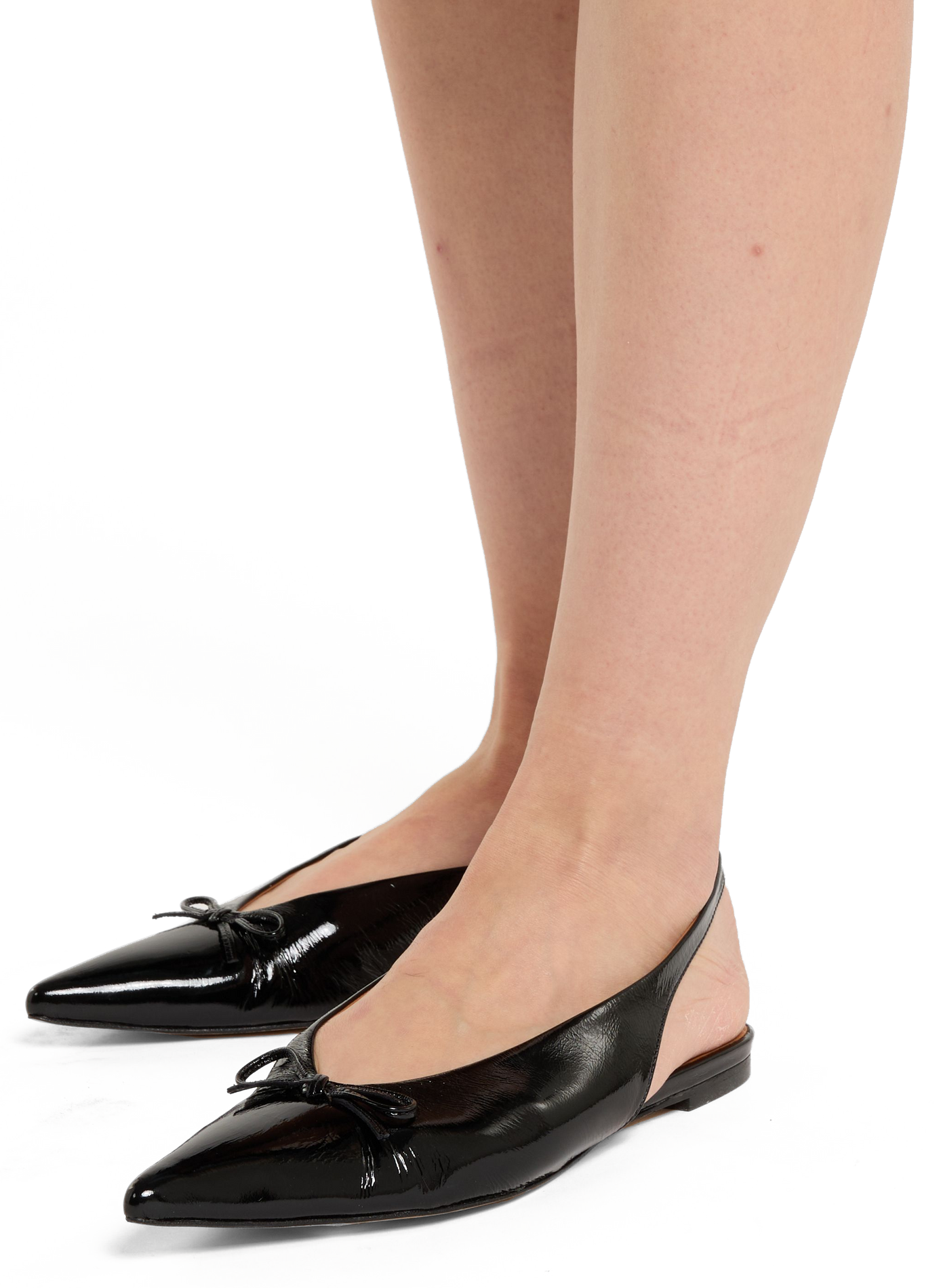 Slingbacks in patent leather SAISON 1865 Black