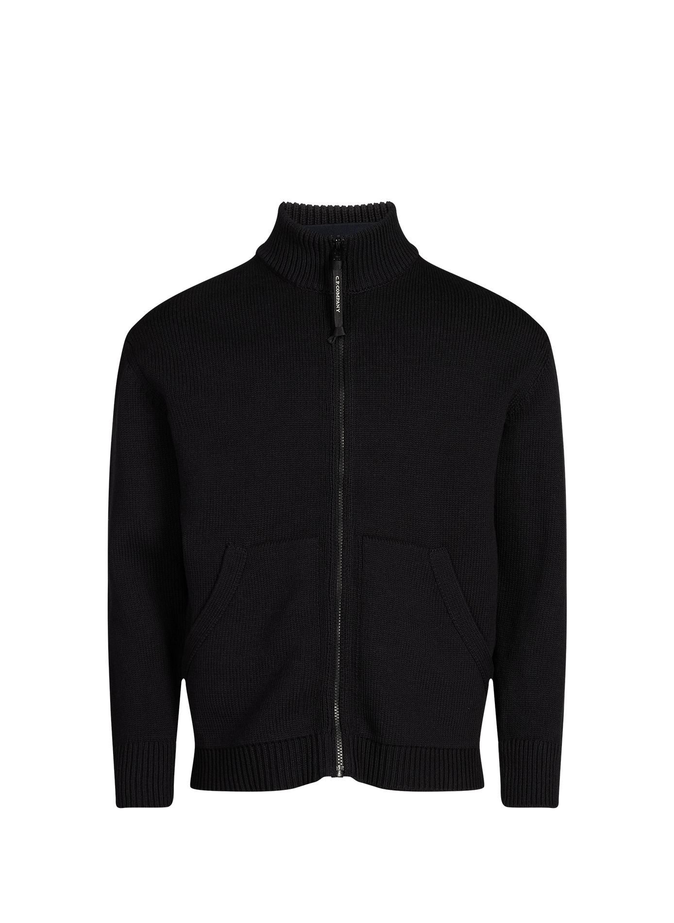 Ribbed cardigan with removable inner vest CP COMPANY Blue