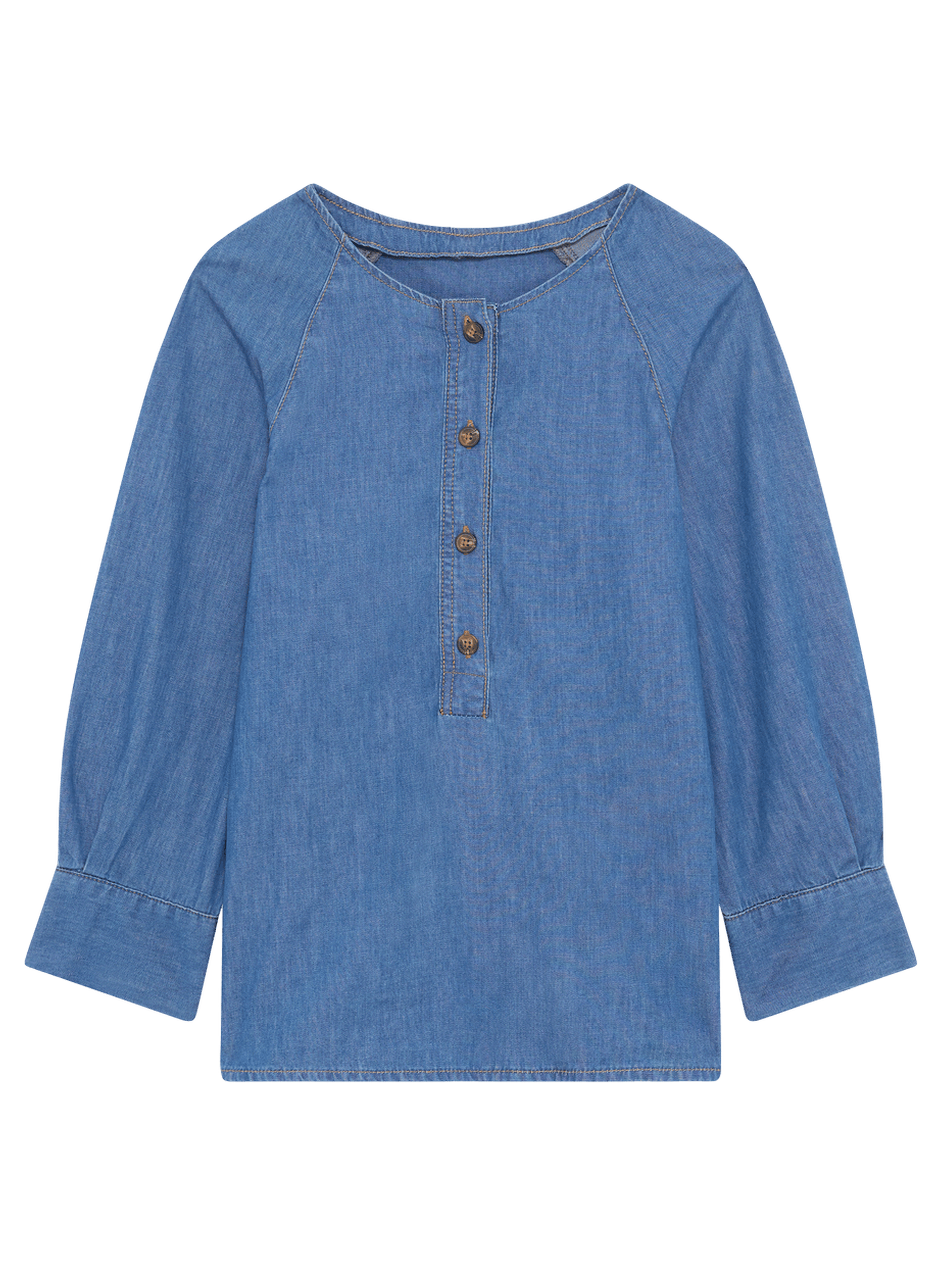 Chemise en denim souple - cathy PABLO Bleu