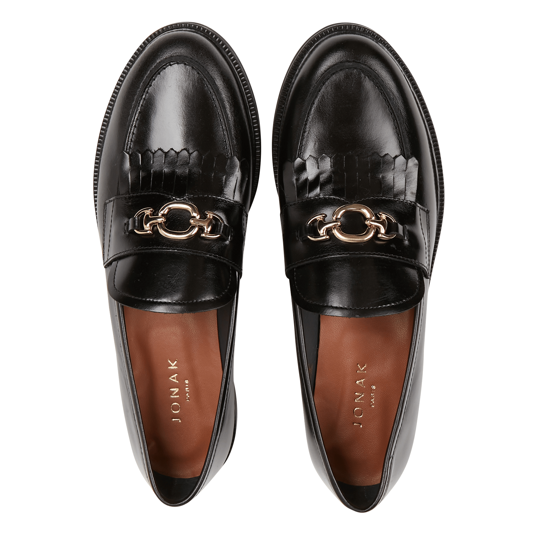 Mocassins en cuir delphes JONAK Noir