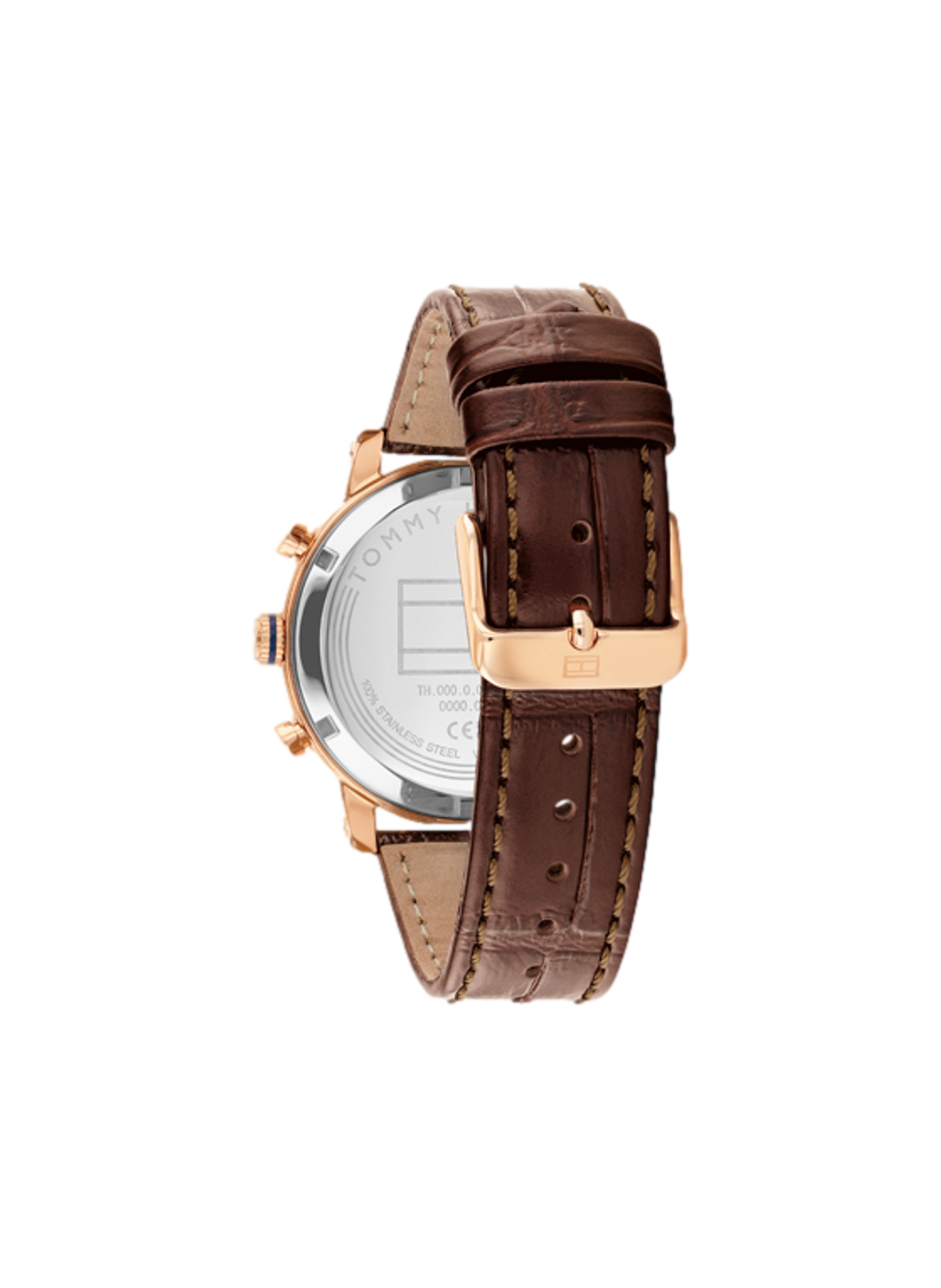 Montre quartz Th-oxford en cuir TOMMY HILFIGER MONTRES Marron