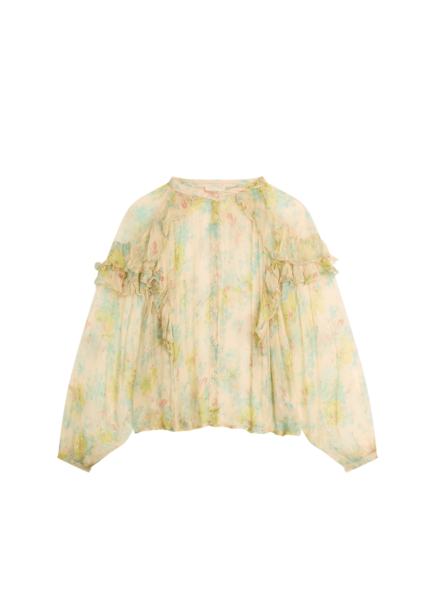 Floral Diane blouse with strappy under top. PETITE MENDIGOTE Multicolour