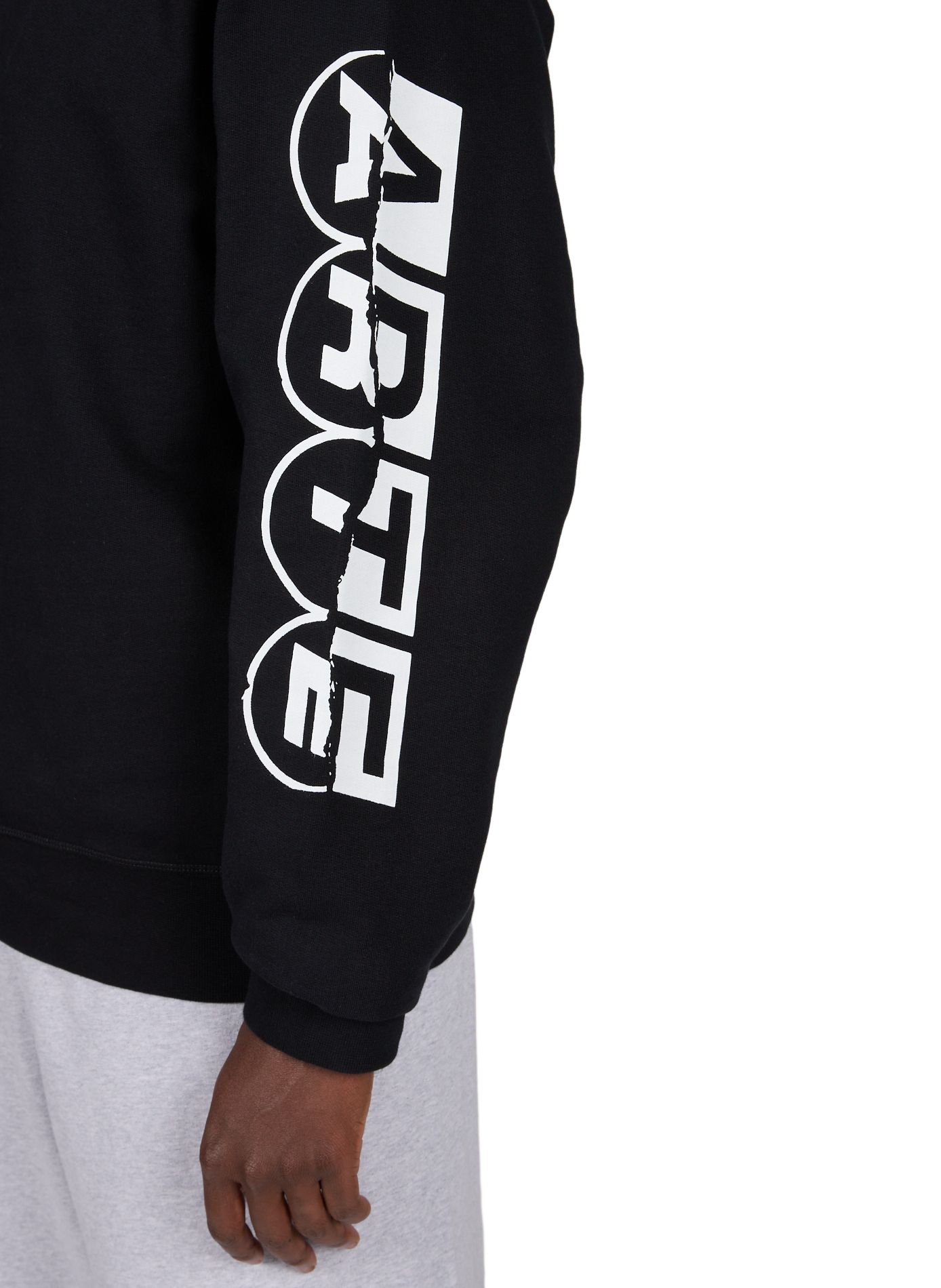 Sweat logo sur manches en coton ARTE ANTWERP Noir