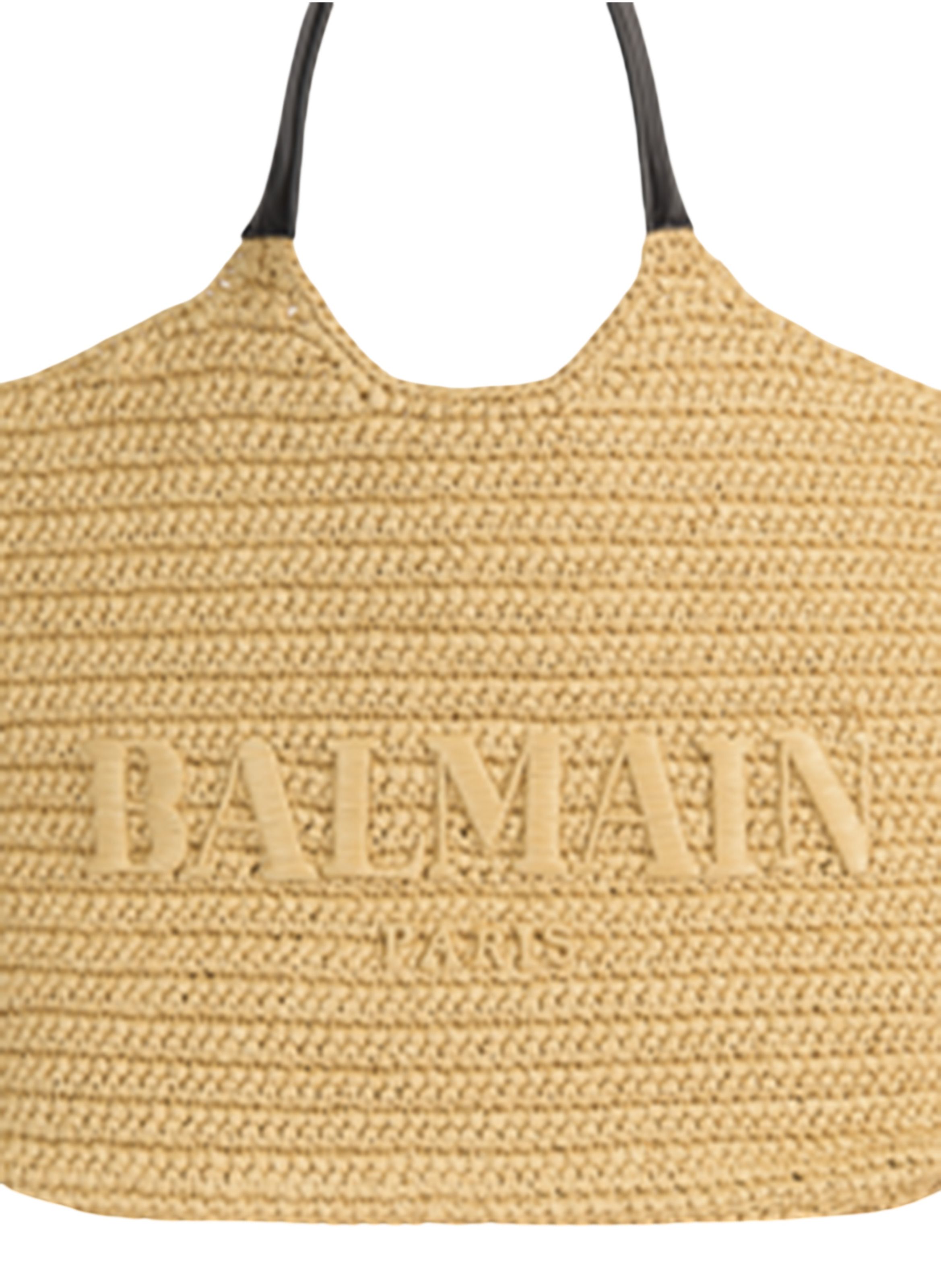 Sac cabas balmain en crochet BALMAIN Beige