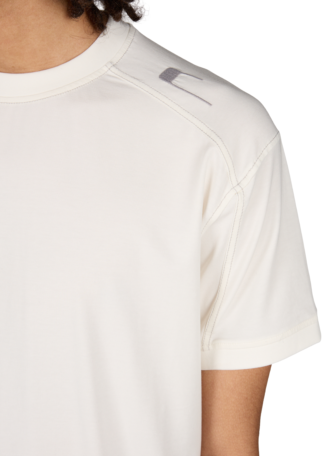 Checkered cotton blend Hayes T-shirt CARRER Beige