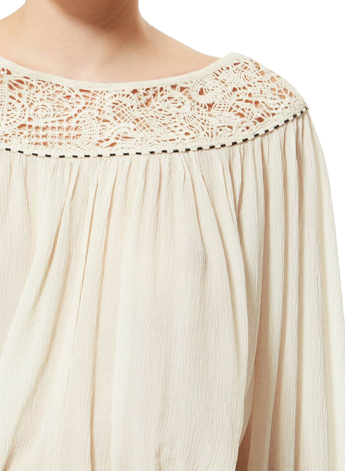 Oversized Nelida silk gauze blouse ISABEL MARANT White