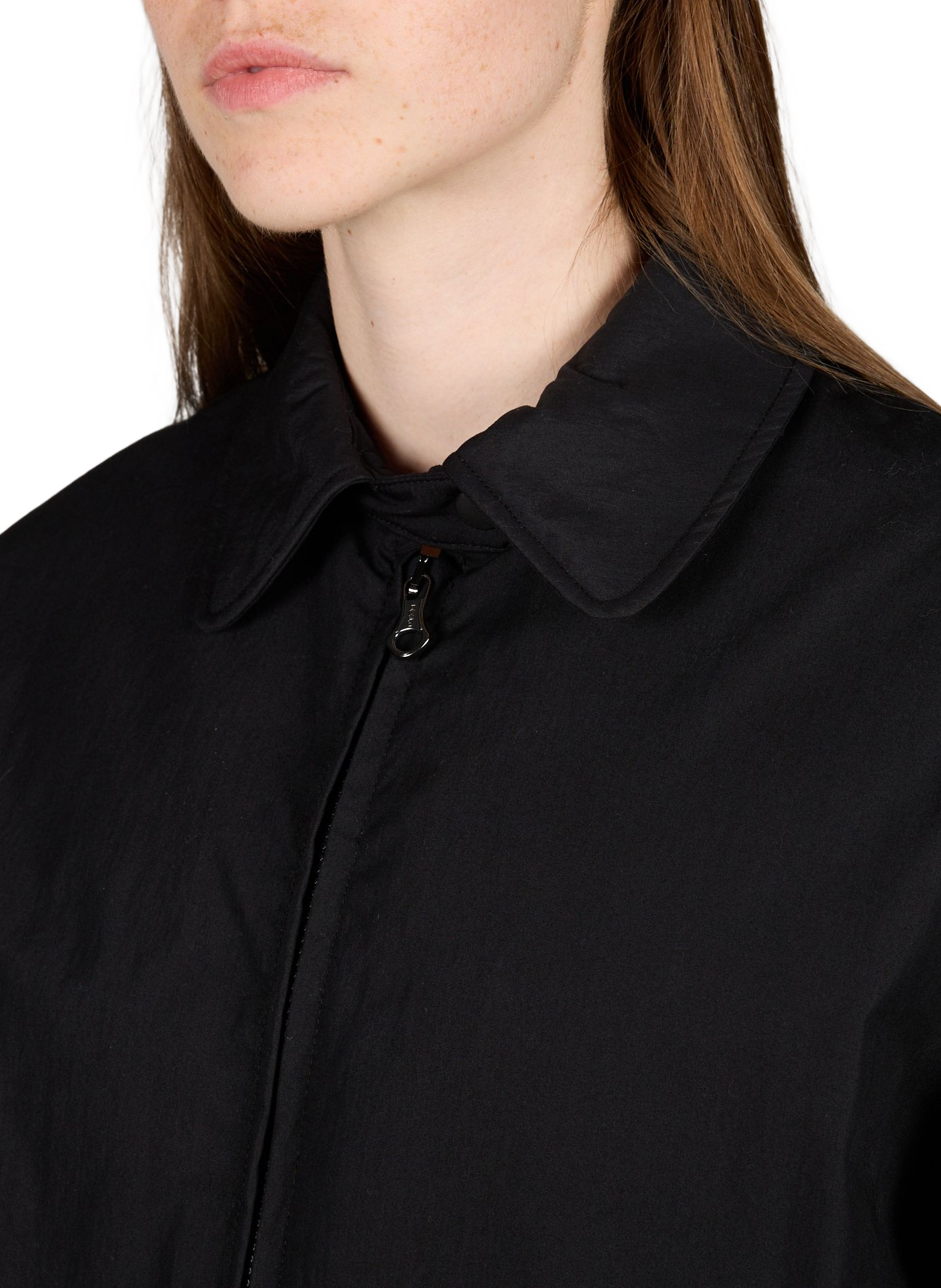 Weite Jacke mit klassischem Kragen aus Baumwollmischung OUR LEGACY Schwarz