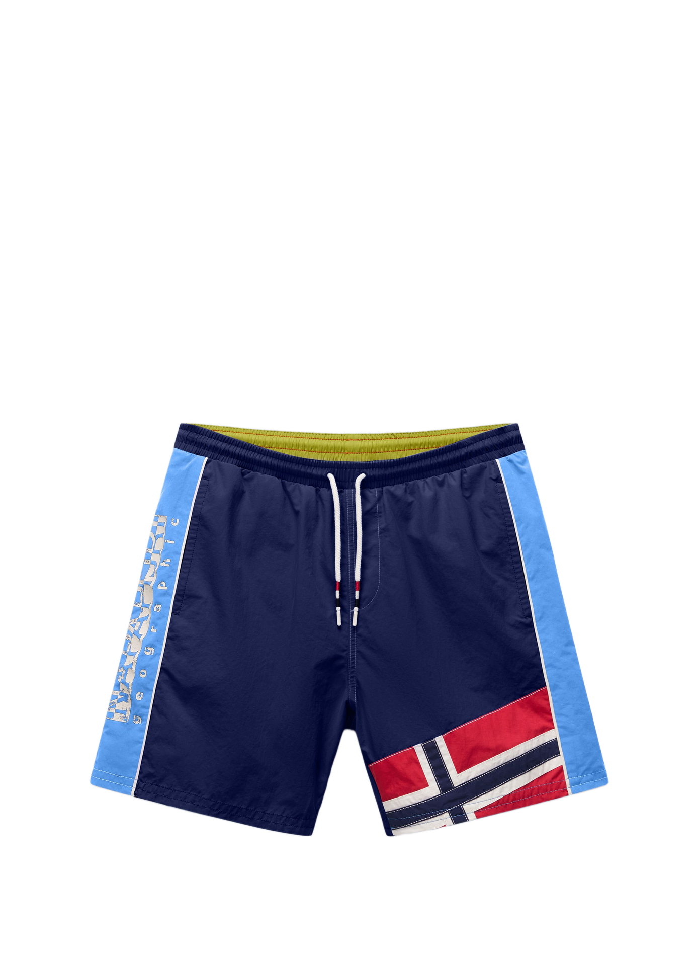 Short droit brodé à logo V-Reflect NAPAPIJRI Bleu