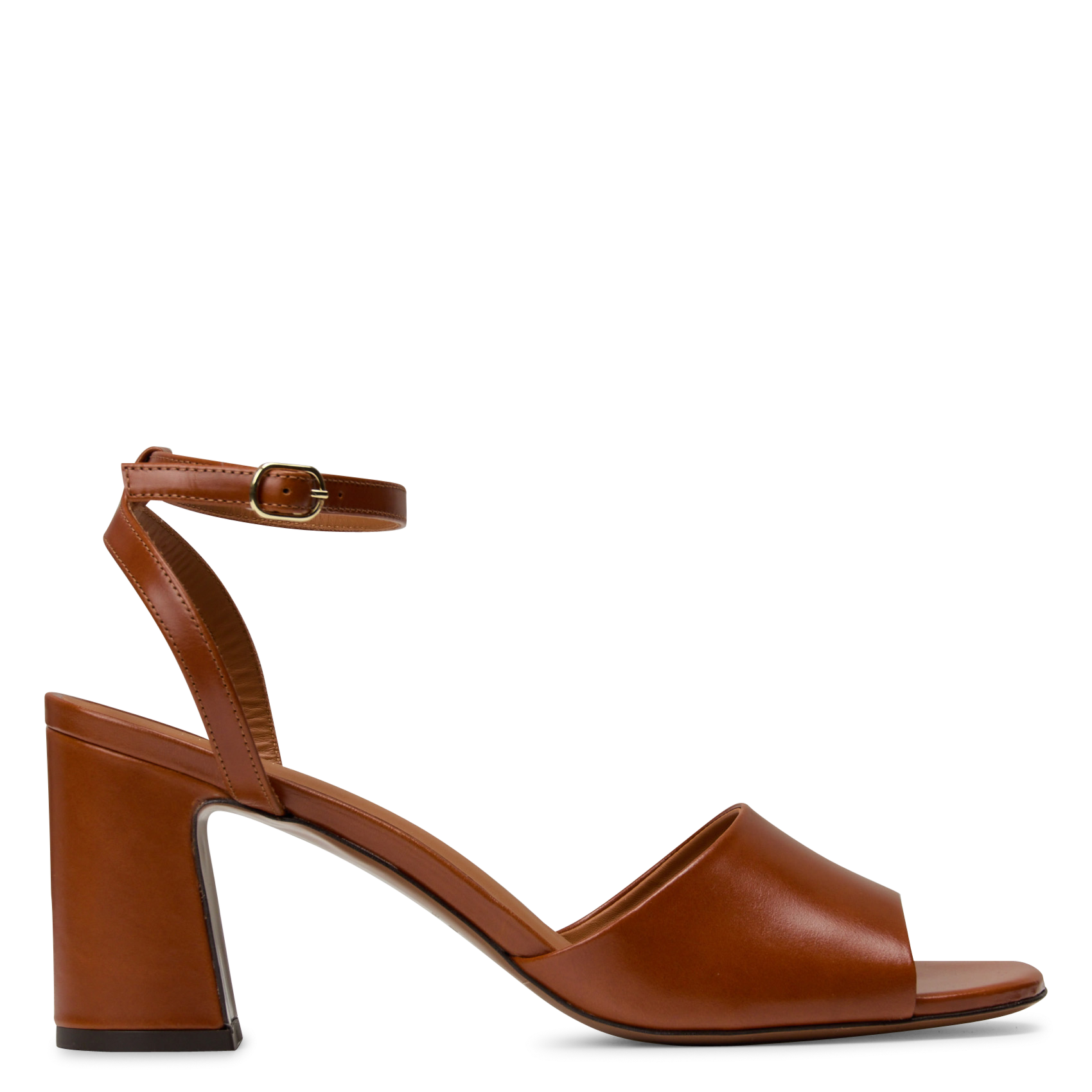 Sandales à talons en cuir n°789 RIVECOUR Marron