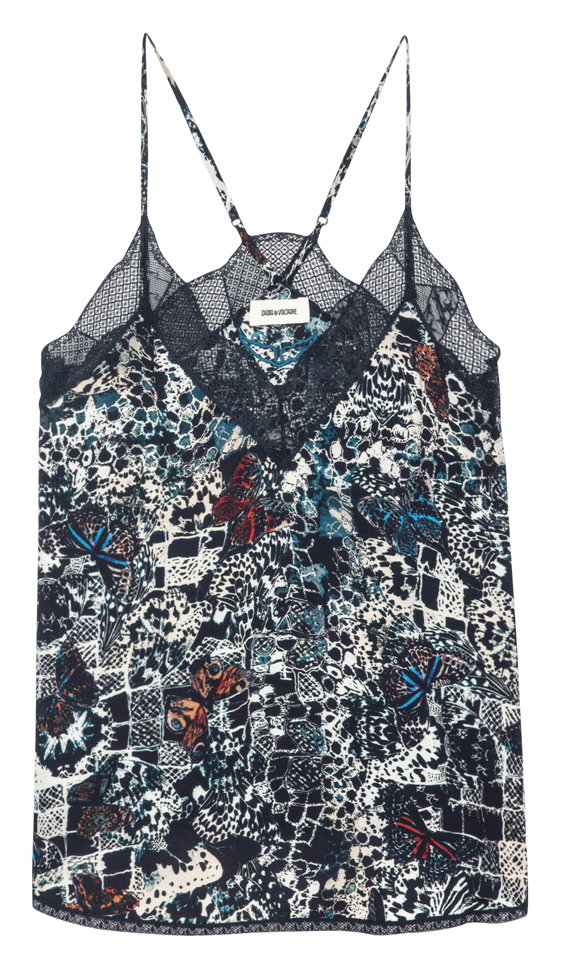 Caraco imprimé à dentelle christy ZADIG&VOLTAIRE Bleu