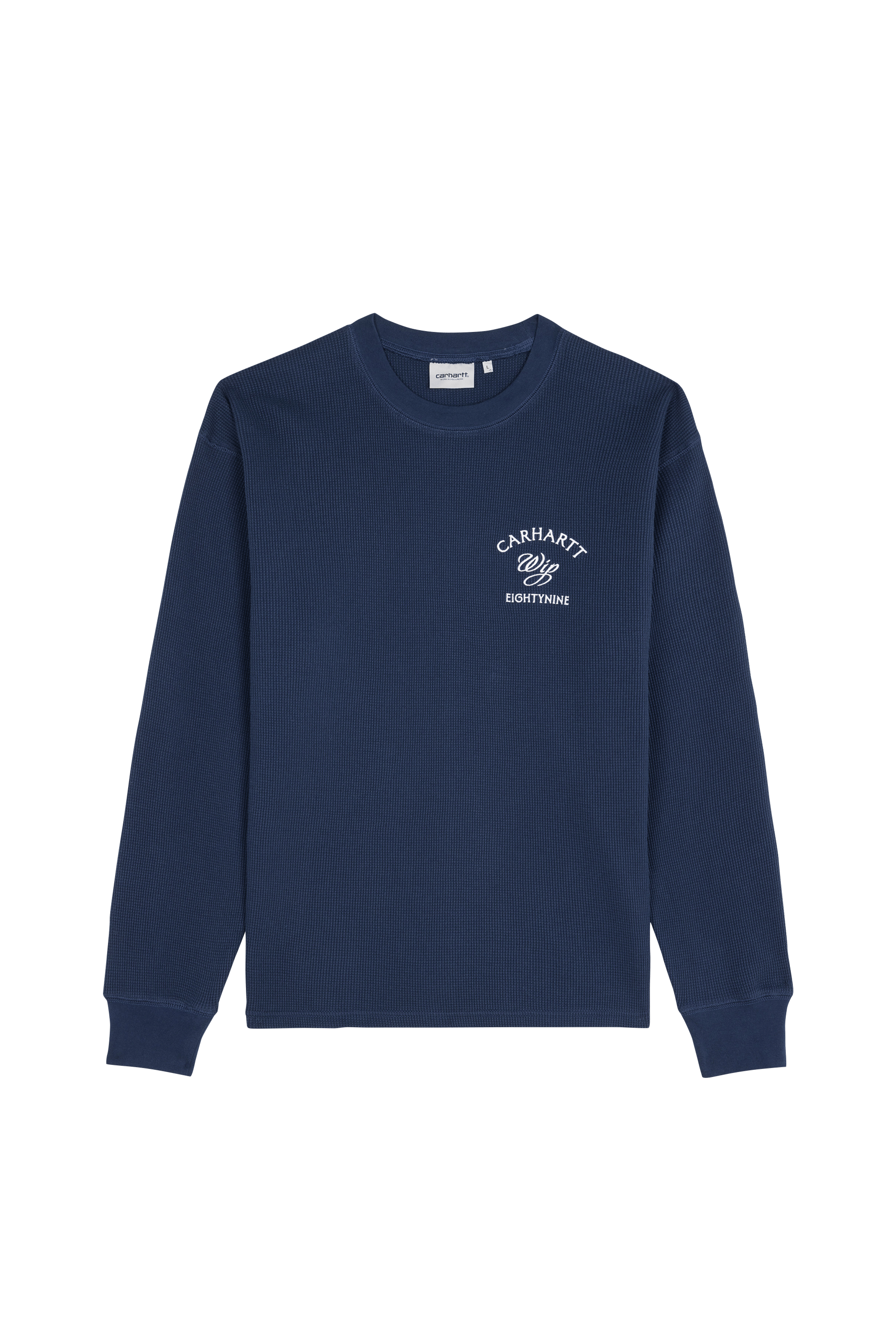 T-shirt l/s eightynine waffle t-shirt CARHARTT WIP Bleu