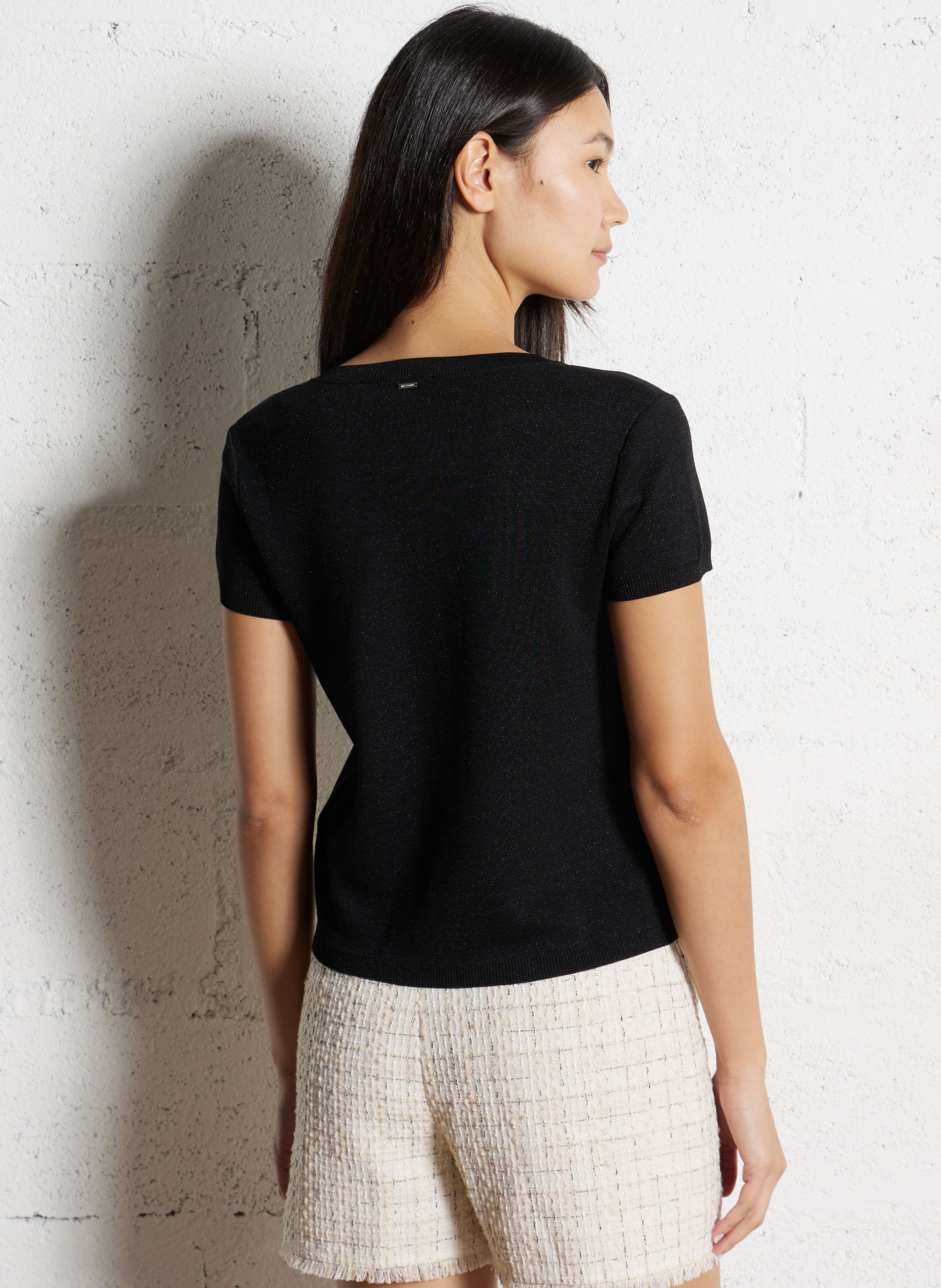 Pull droit col rond IKKS Noir