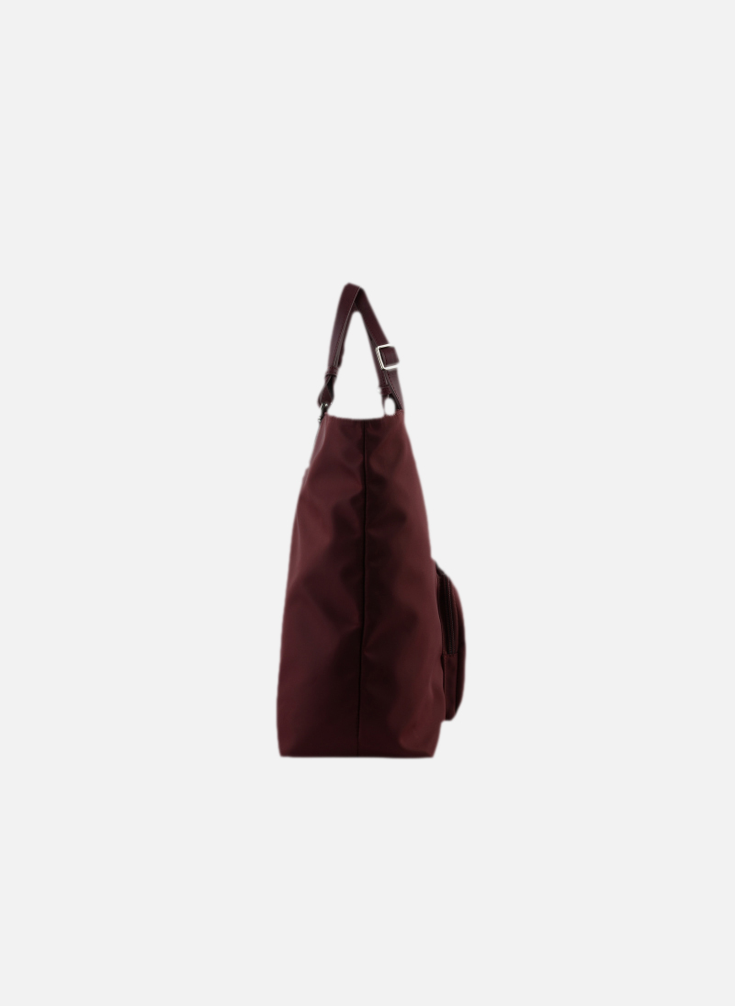 Escale | sac cabas en toile garnie cuir POURCHET Rouge