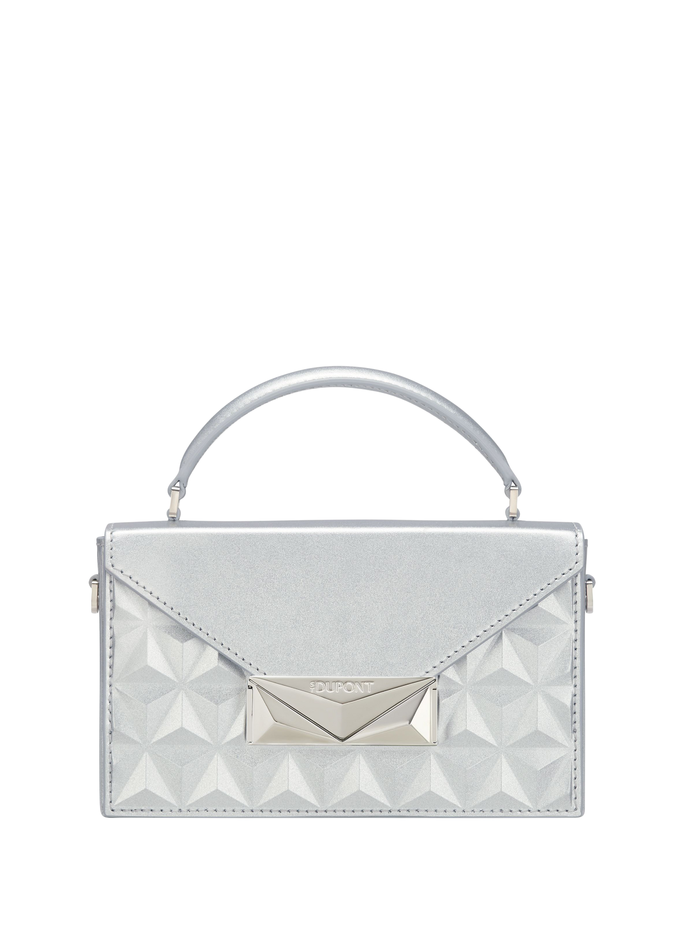 Umhängetasche Apex Nano Trunk aus Leder S.T. DUPONT Silber