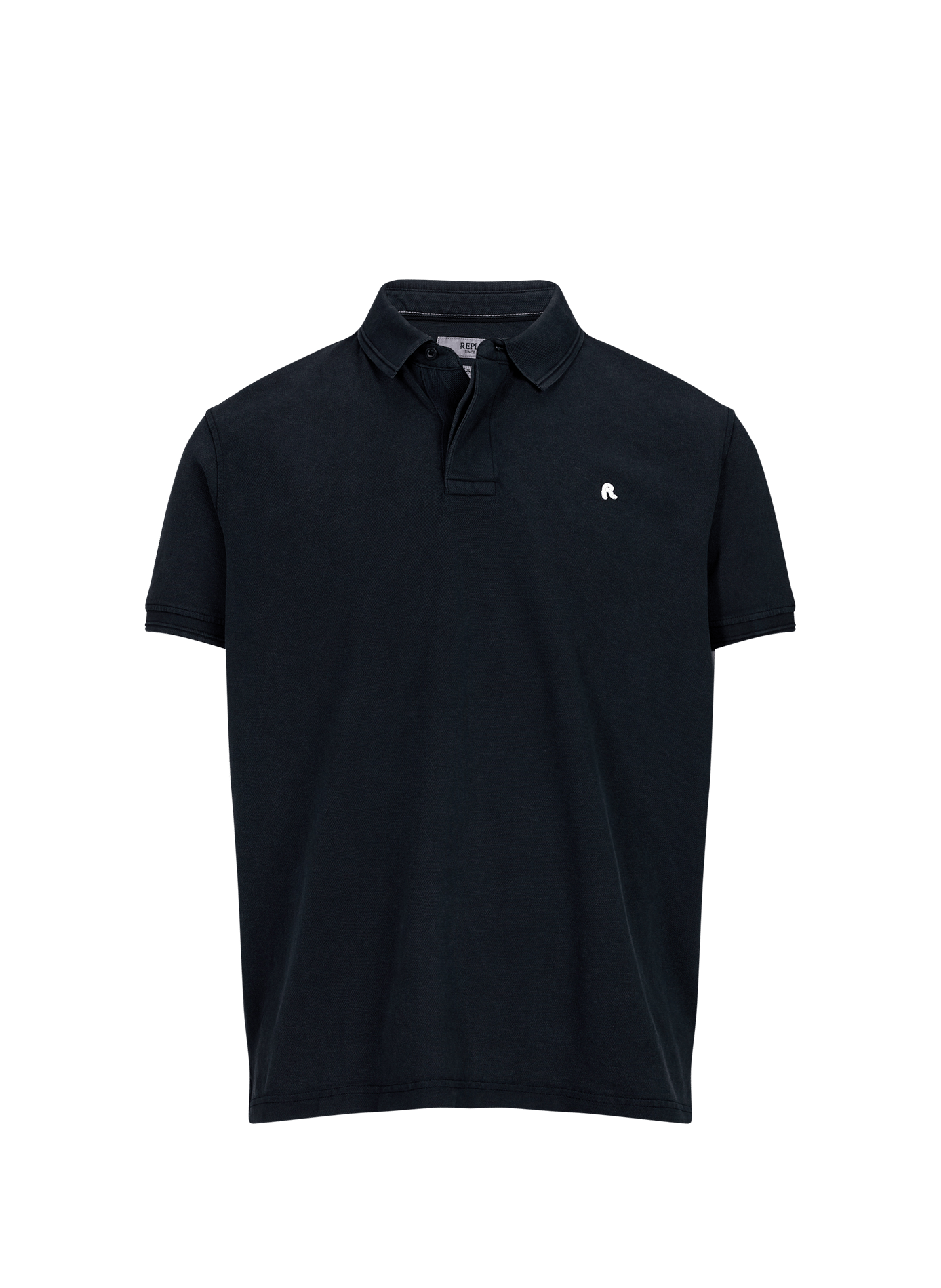 Short-sleeve washed polo REPLAY Blue