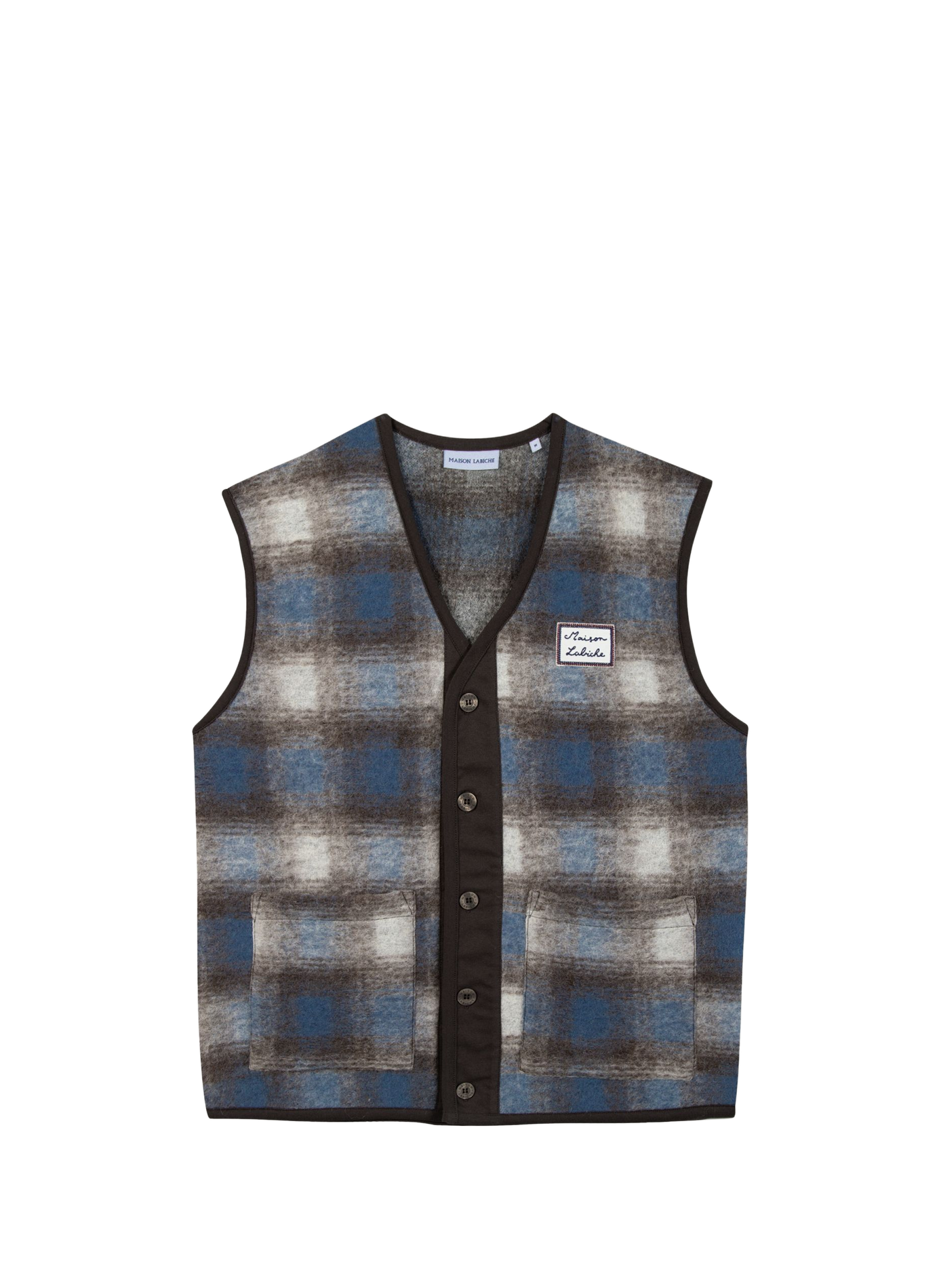 Fourcade sleeveless wool blend vest MAISON LABICHE Brown