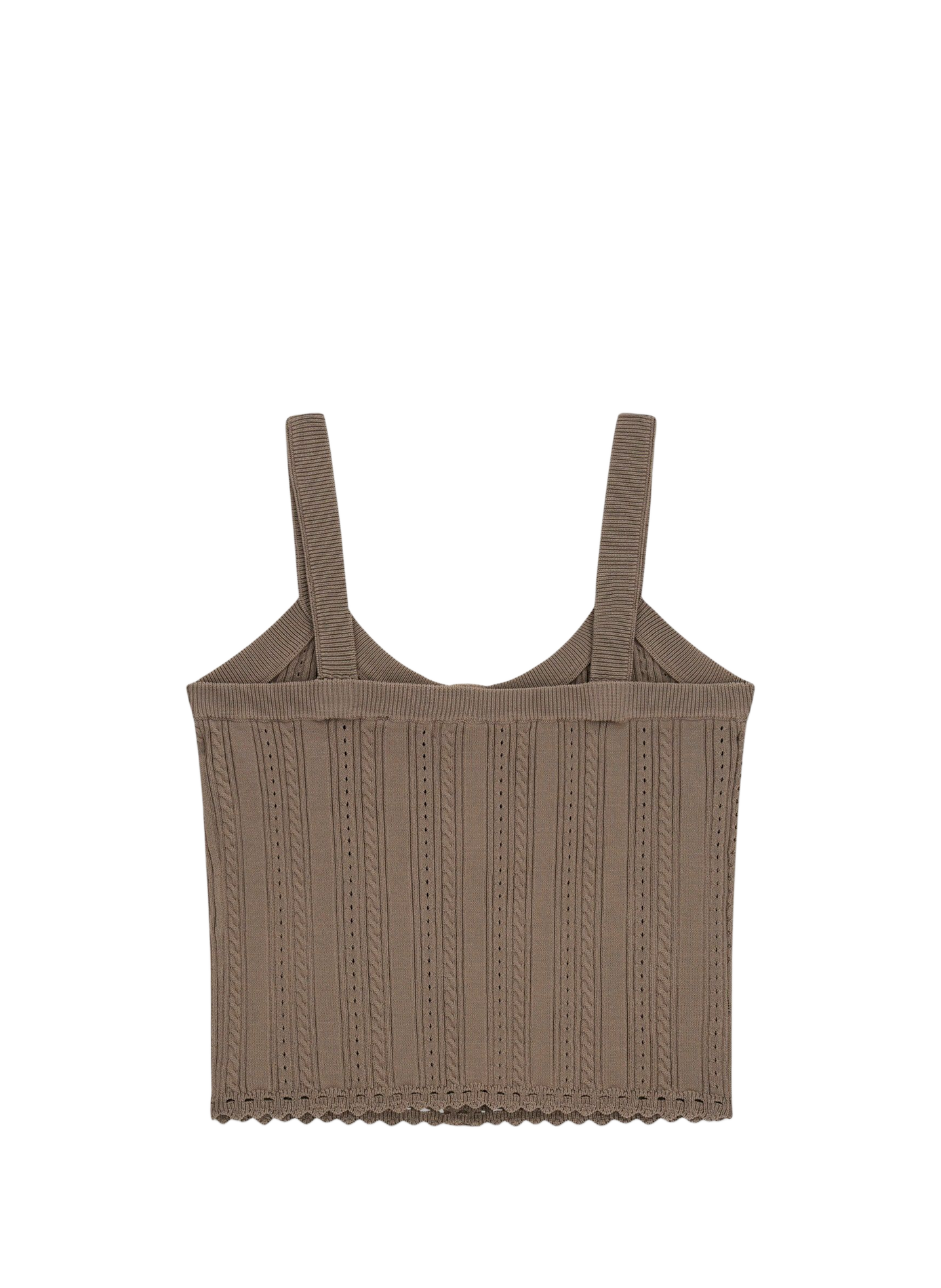 Camiseta sin mangas cuello redondo GUESS Marrón