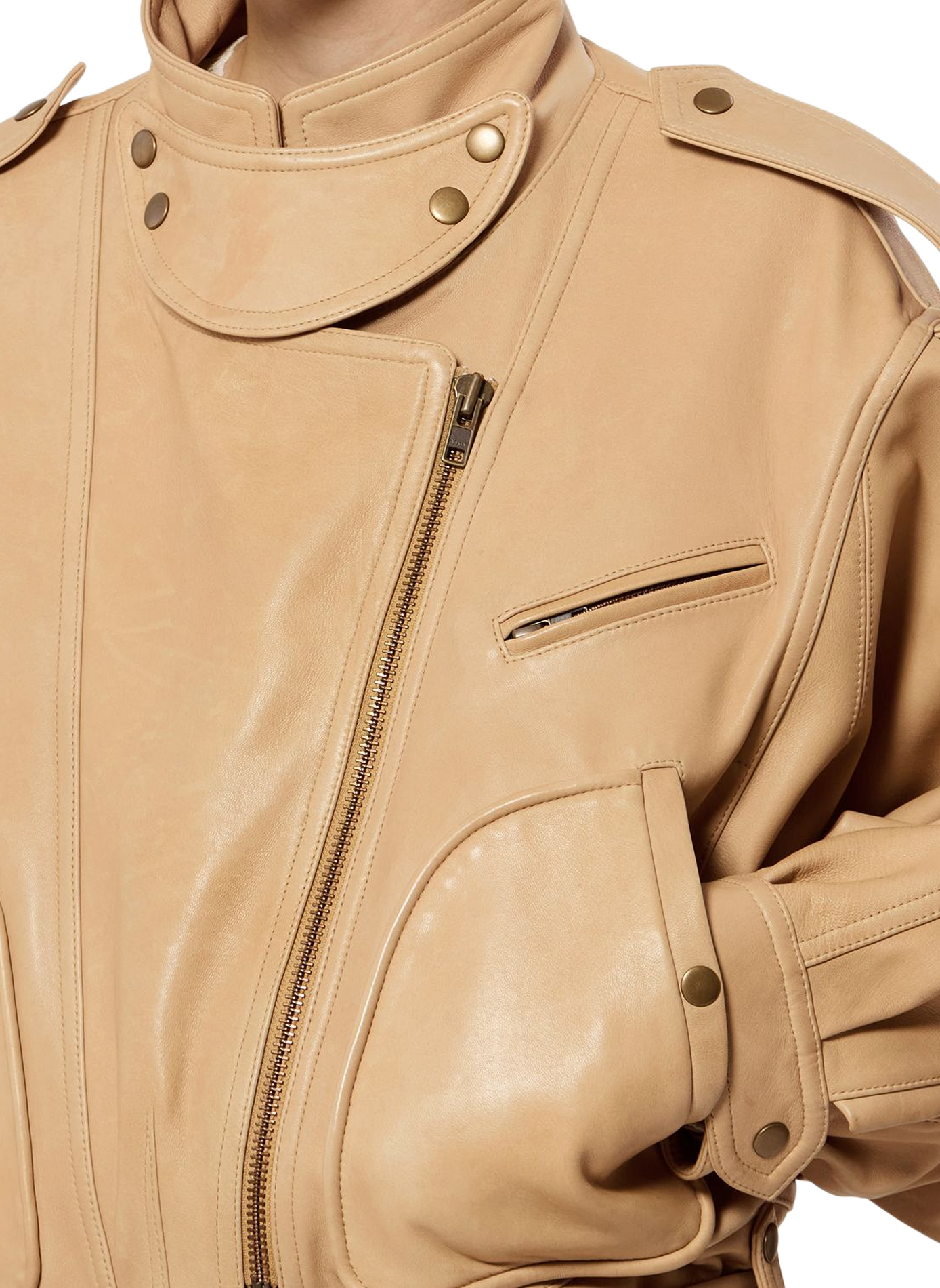 Farza Lammlederjacke ISABEL MARANT Beige