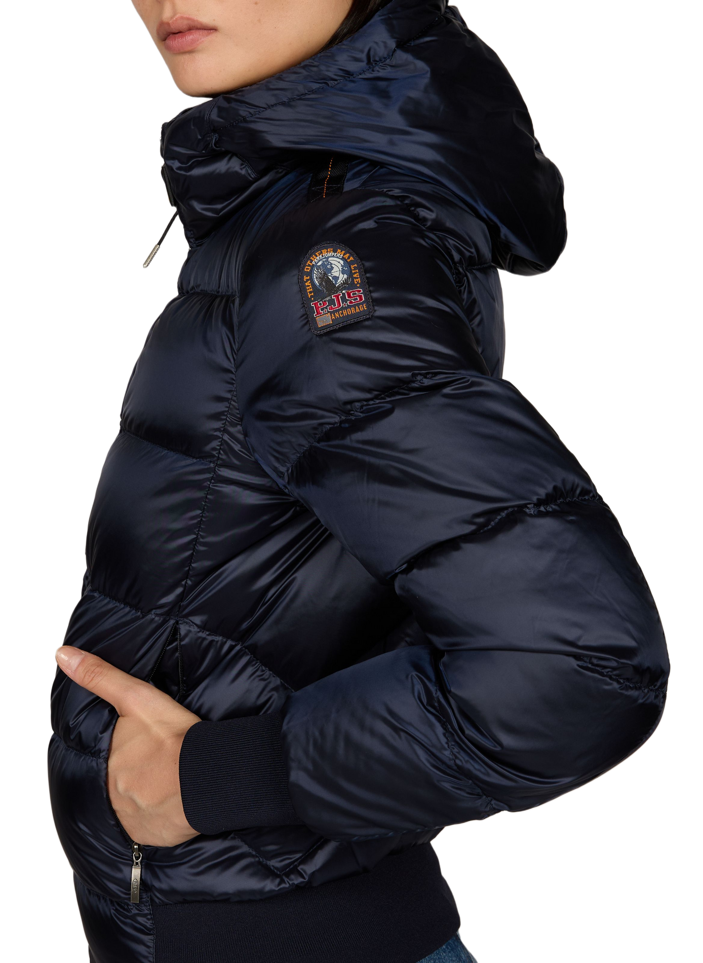 Doudoune droite Maria à capuche  PARAJUMPERS Bleu