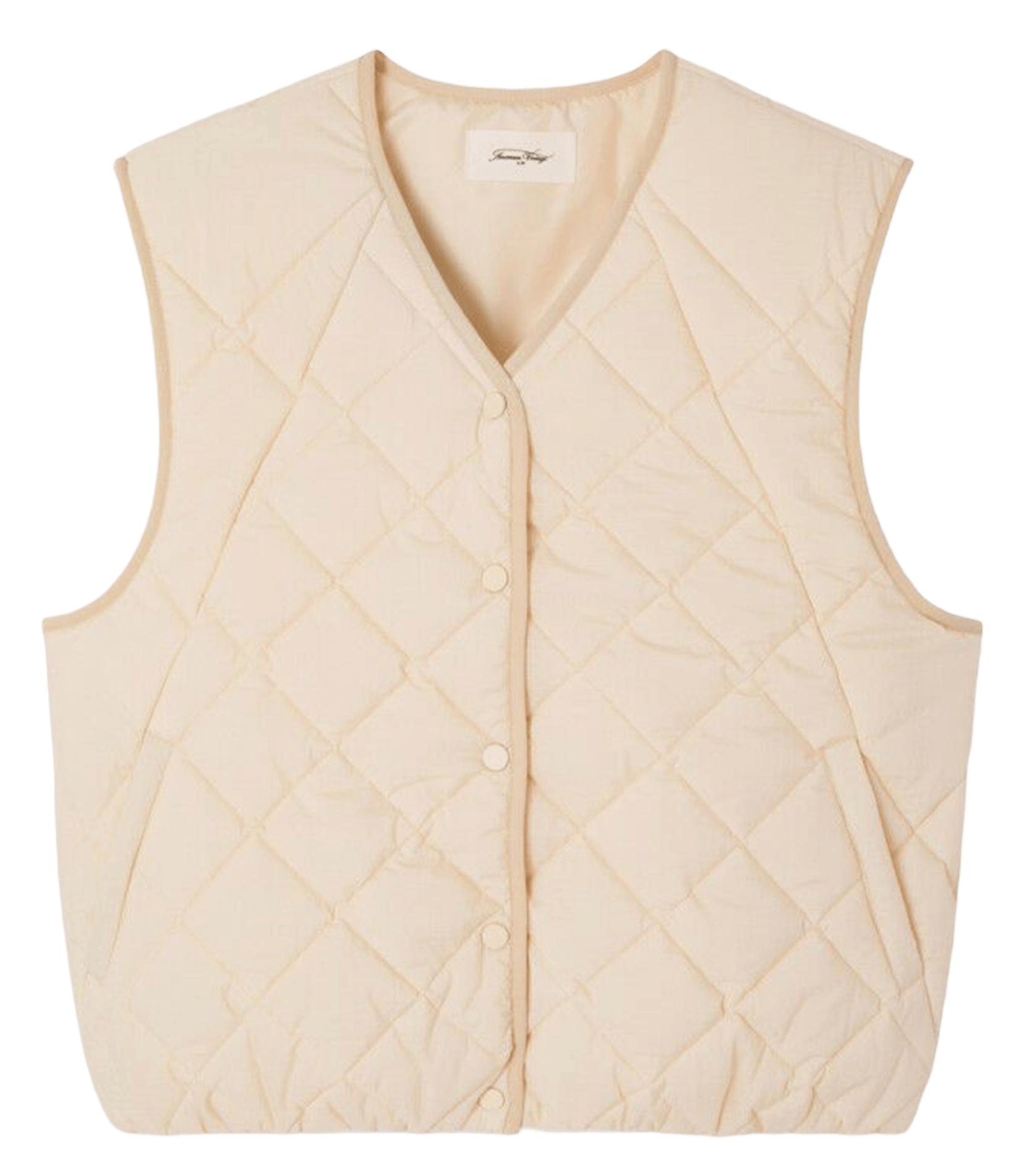 Veste sans manches matelassée yupibam AMERICAN VINTAGE Beige