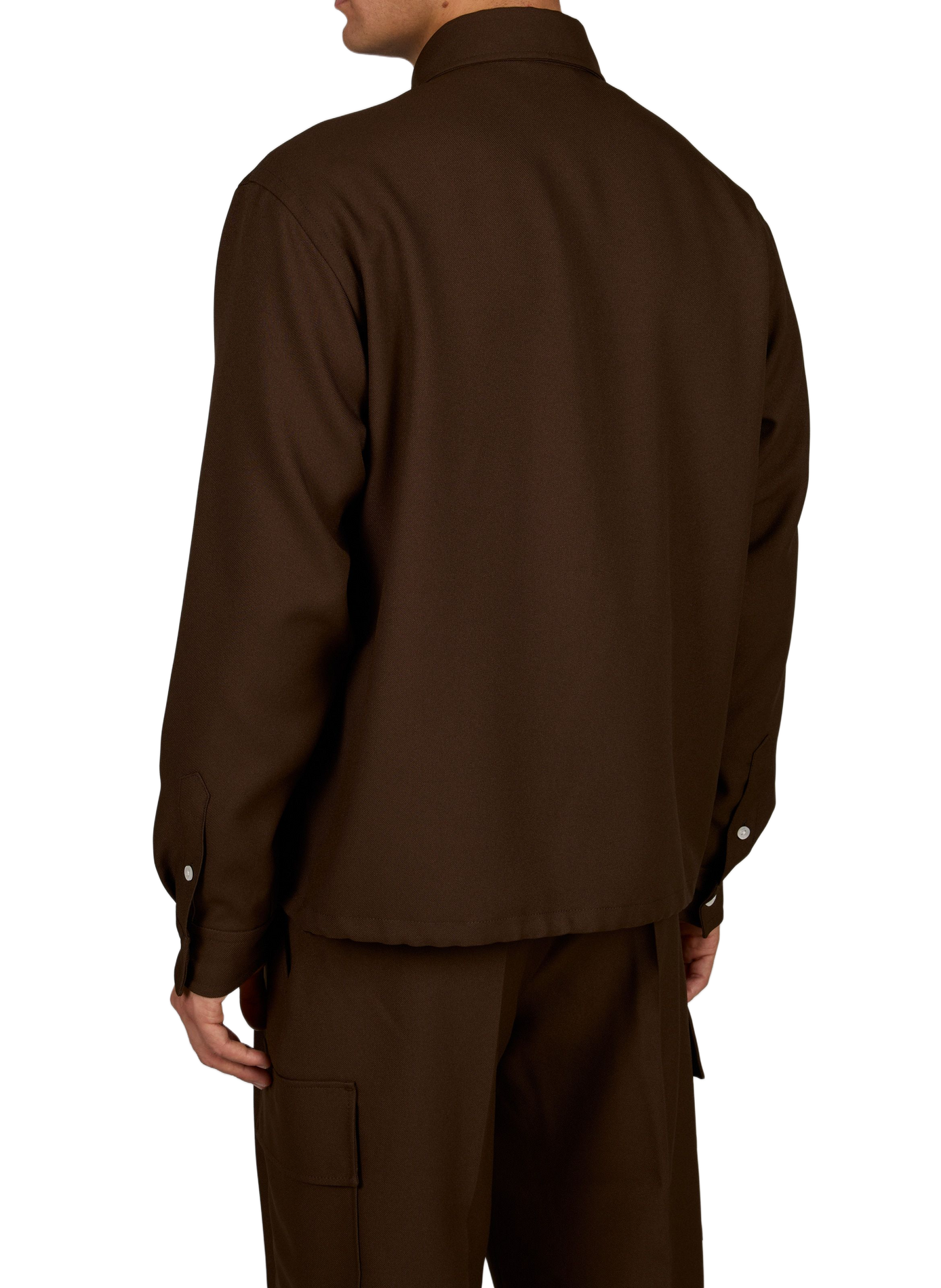 Straight classic collar shirt DROLE DE MONSIEUR Brown
